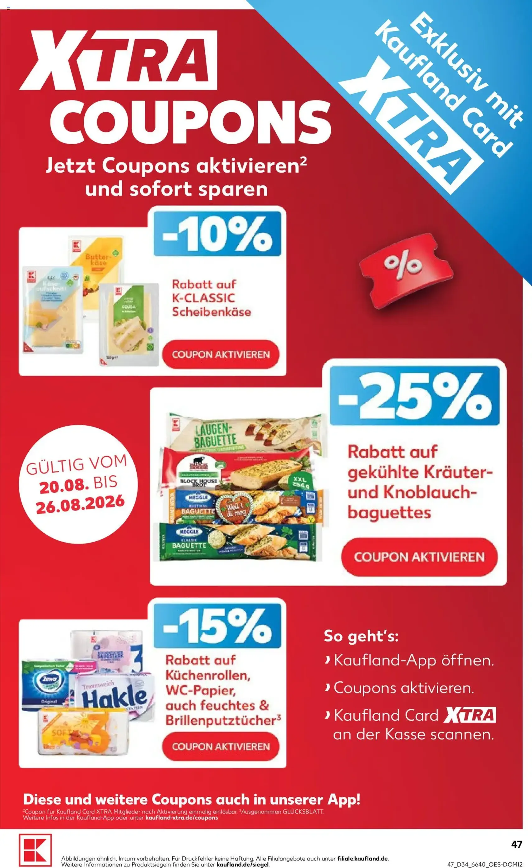 Kaufland Prospekt - Gültiger Prospekt ab 20.08.2026, Seite 47 von insgesamt 52