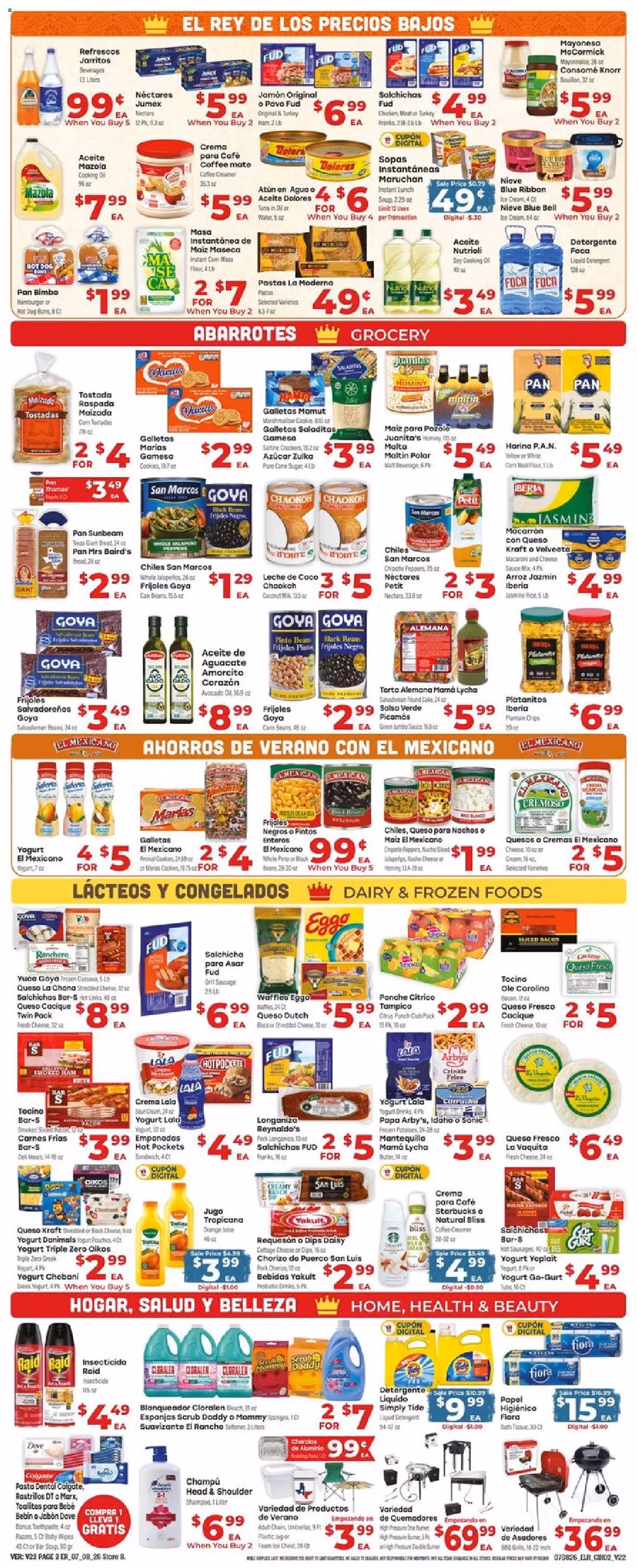 El Rancho Weekly Ad - valid flyer from 07/08/2026, page 2 of 4