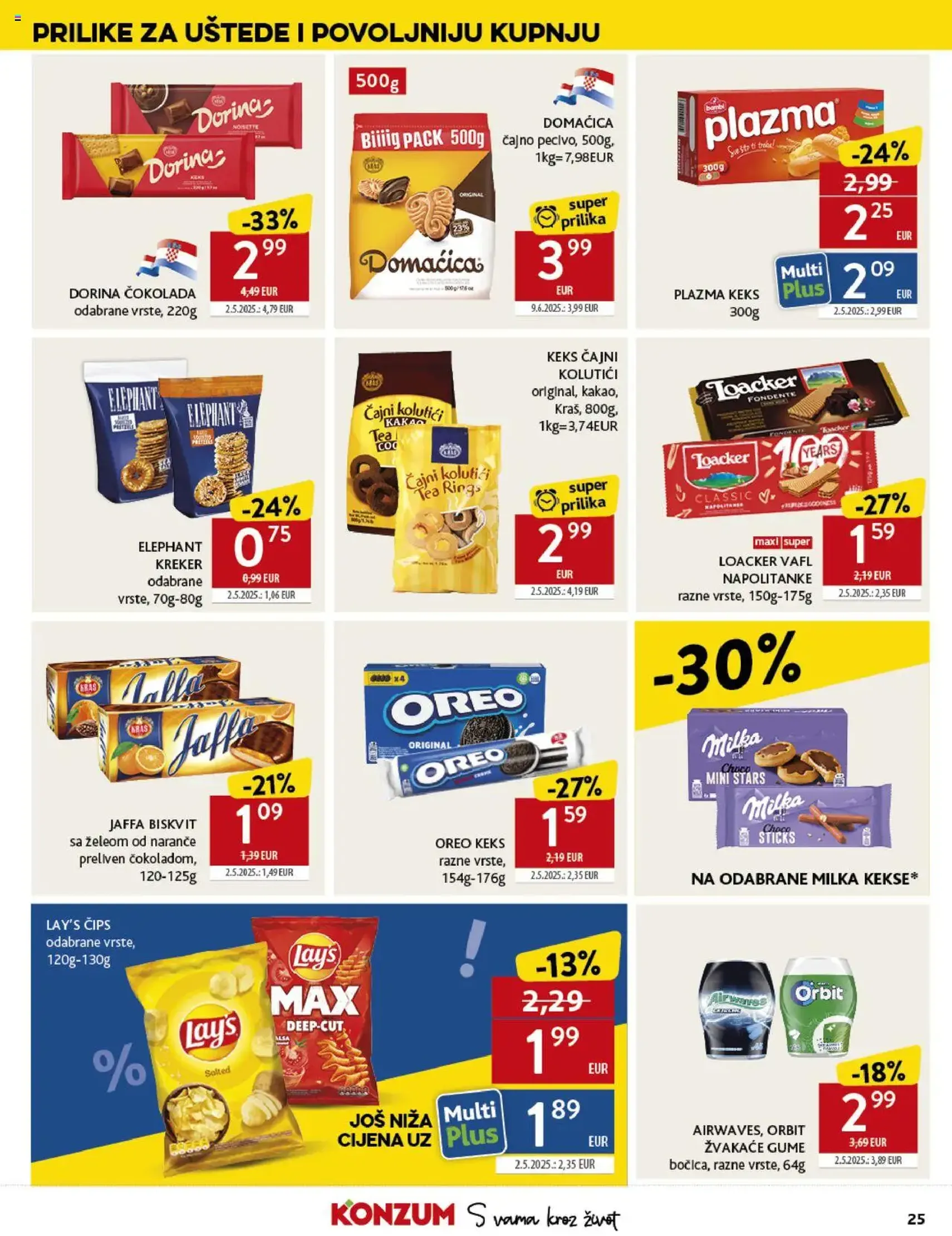 Konzum HR Akciós újság - 2025.08.27. érvényes szórólap 25 oldal 45 oldalból Konzum HR Akciós újság - 2025.08.27. érvényes szórólap 25 oldal 45 oldalból