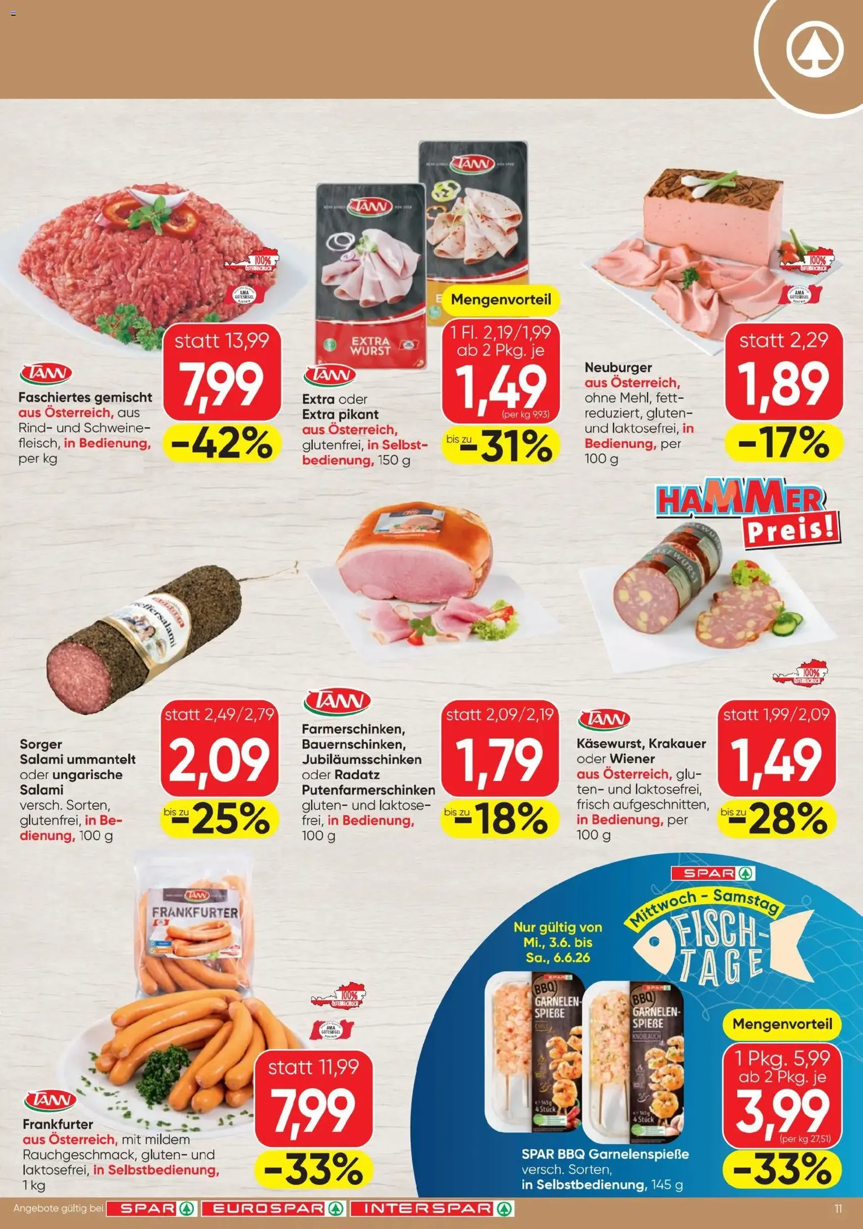 Spar Flugblatt - Gültiger Prospekt ab 03.06.2026, Seite 11 von insgesamt 20