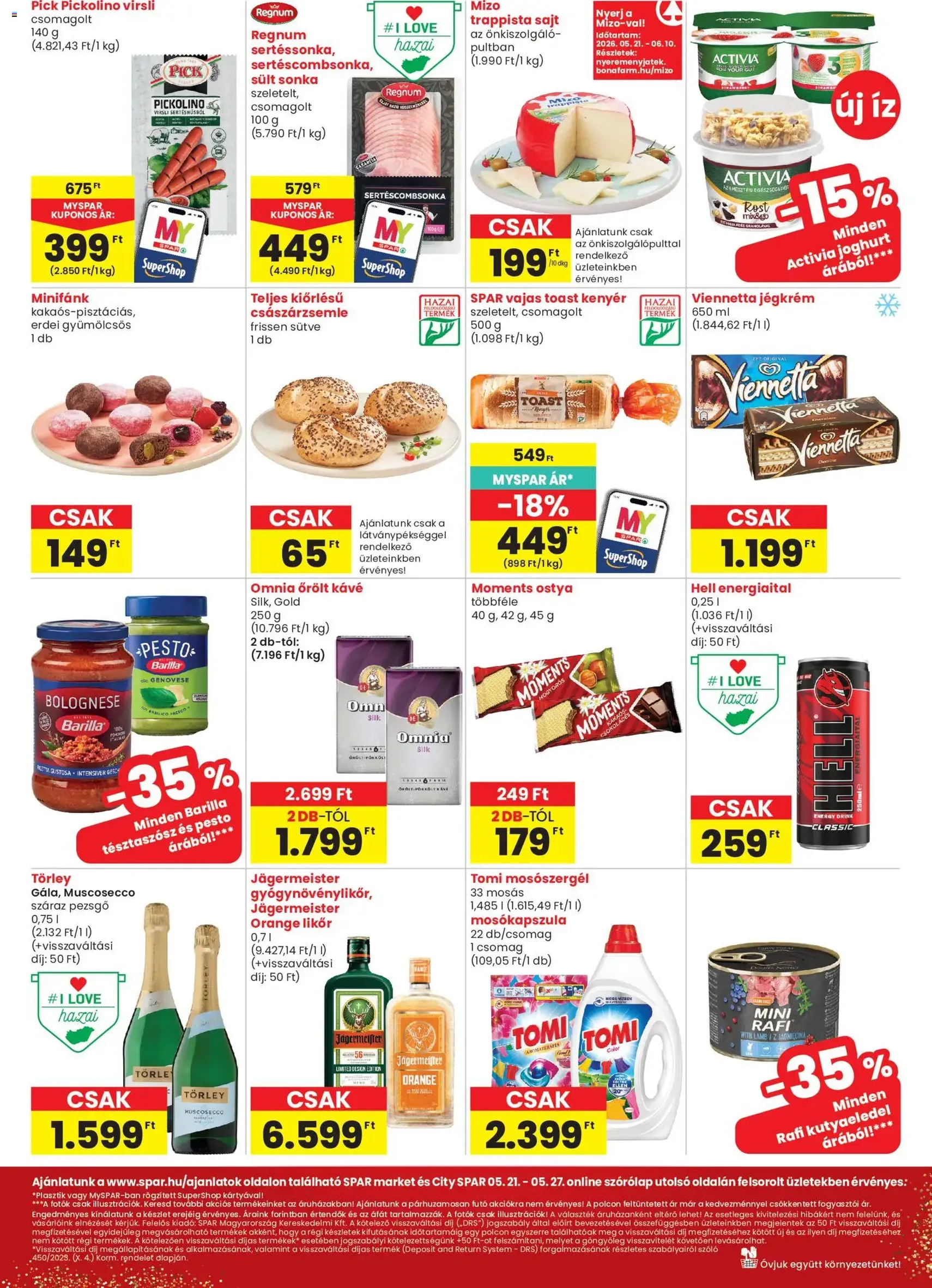 Spar Market akciós újság - 2026.05.21. érvényes szórólap 2 oldal 3 oldalból