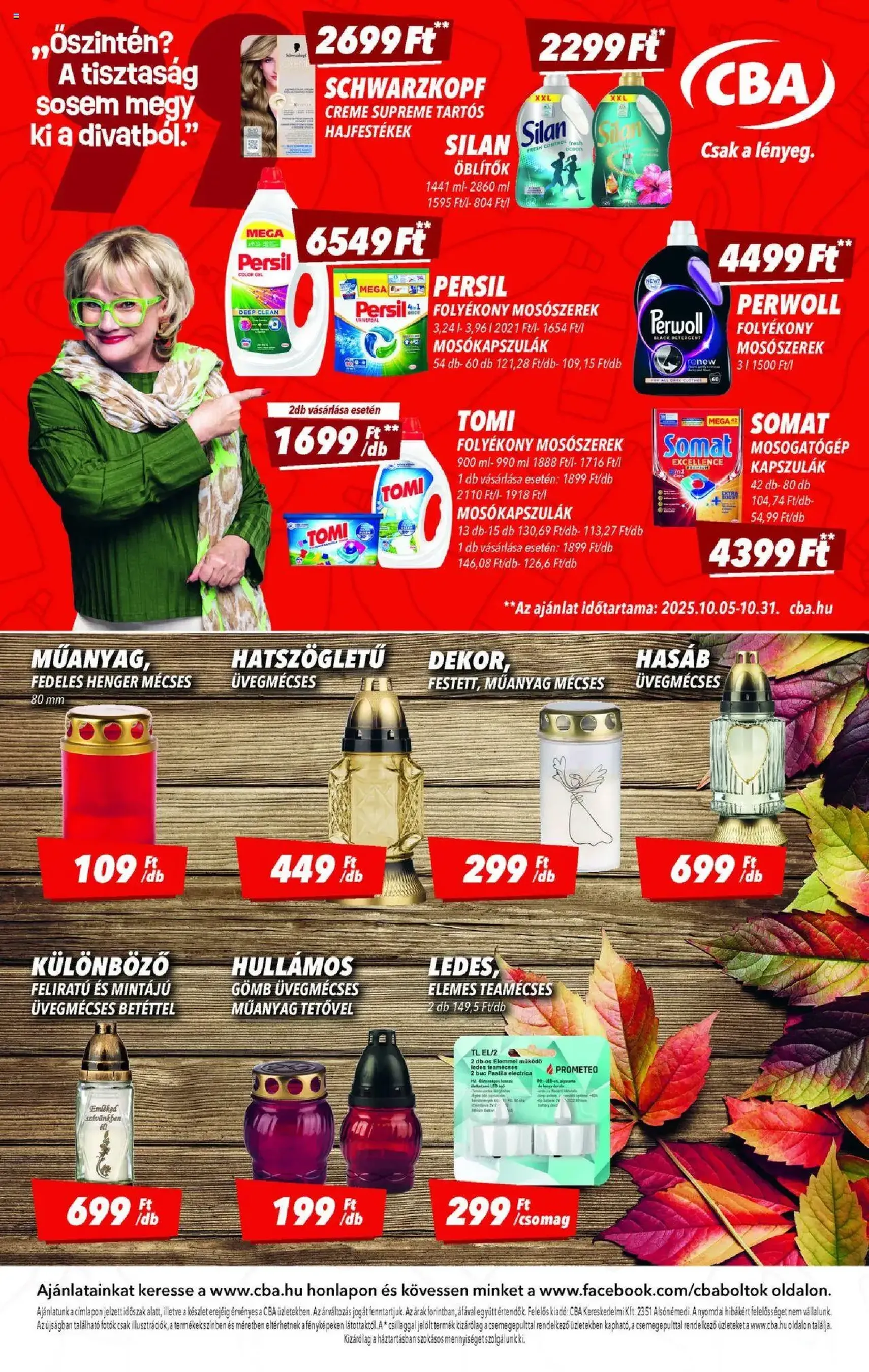 CBA Akciós újság - 2025.10.09. érvényes szórólap 8 oldal 8 oldalból