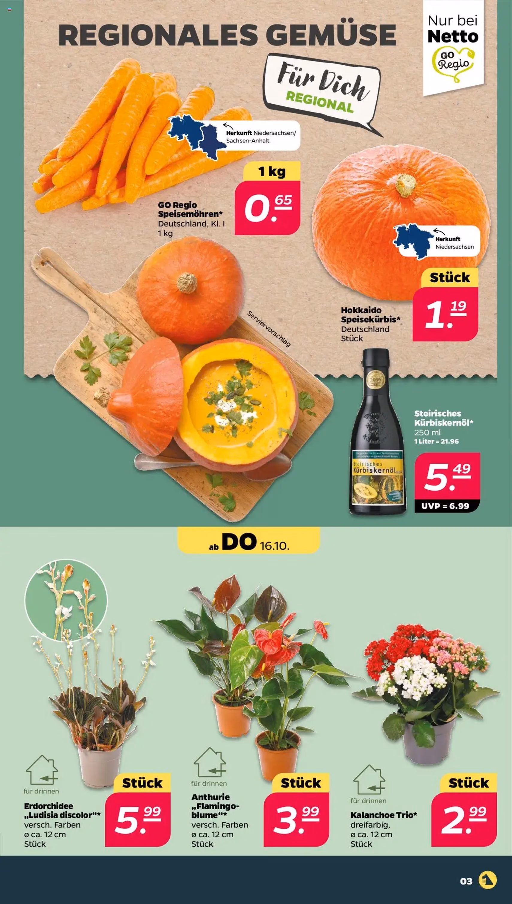 Netto Prospekt - Gültiger Prospekt ab 13.10.2025, Seite 3 von insgesamt 35
