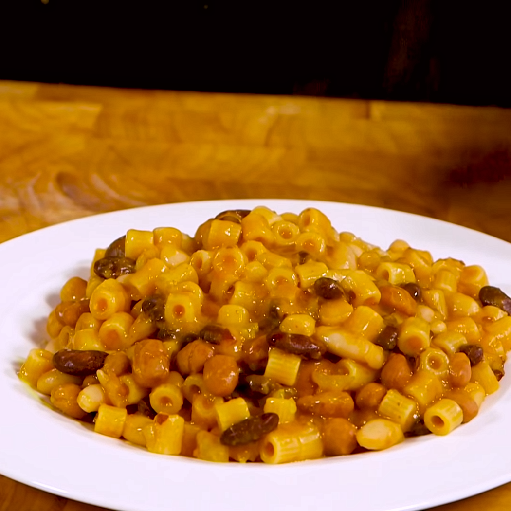Pasta e fagioli in bianco