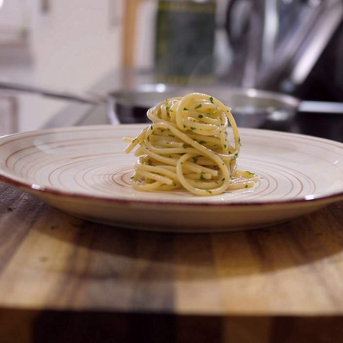 Pasta con colatura di alici