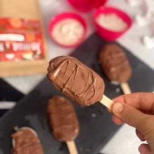 Recipe preview Banana Strawberry Popsicles