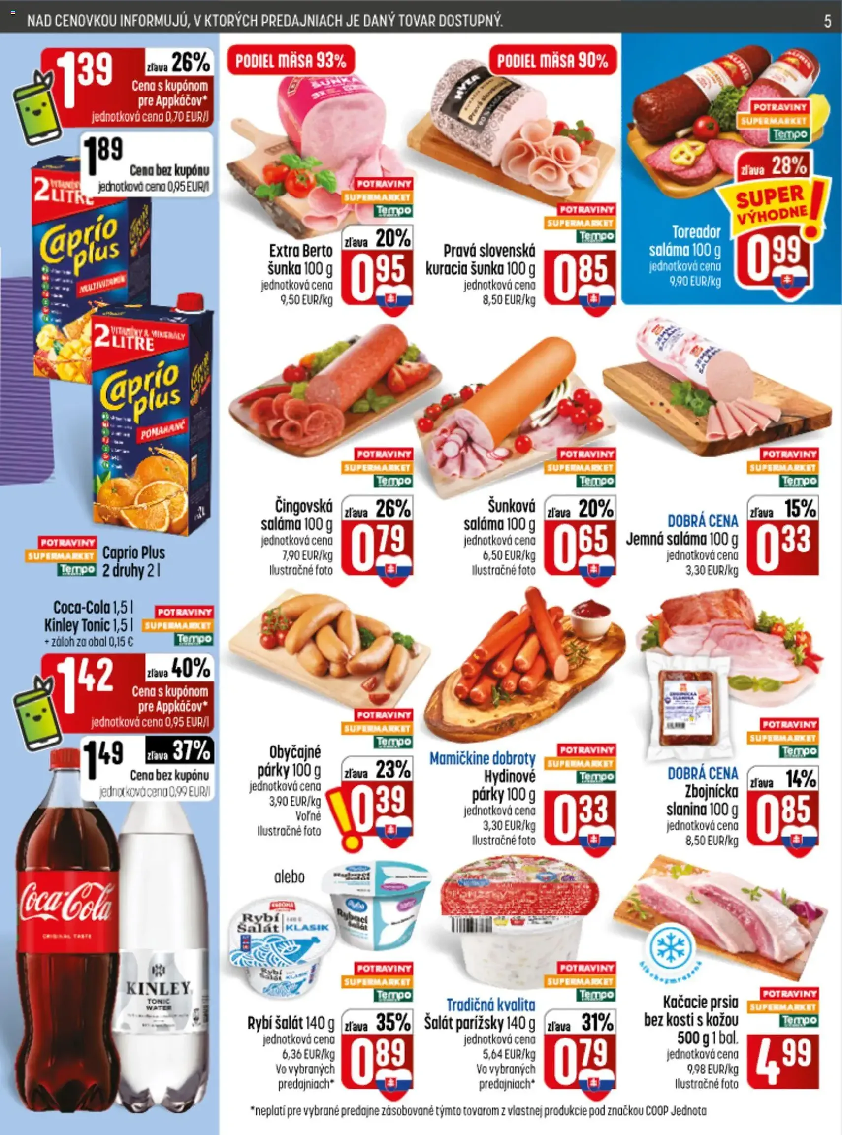 COOP Jednota leták - platný leták od 17.09.2026 strana 5 z 28