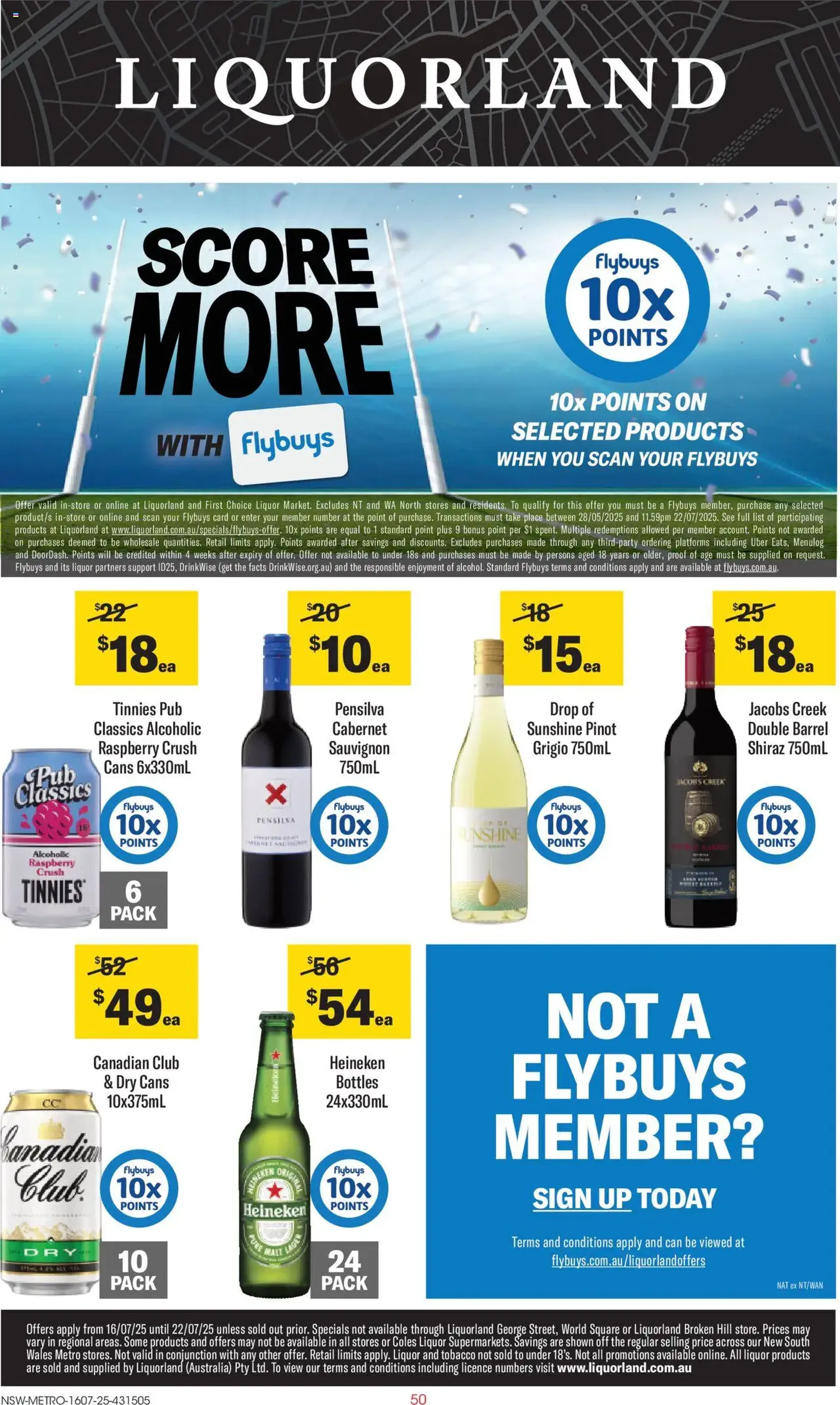 Liquorland Catalogue NSW - valid flyer from 16/07/2025, page 1 of 2