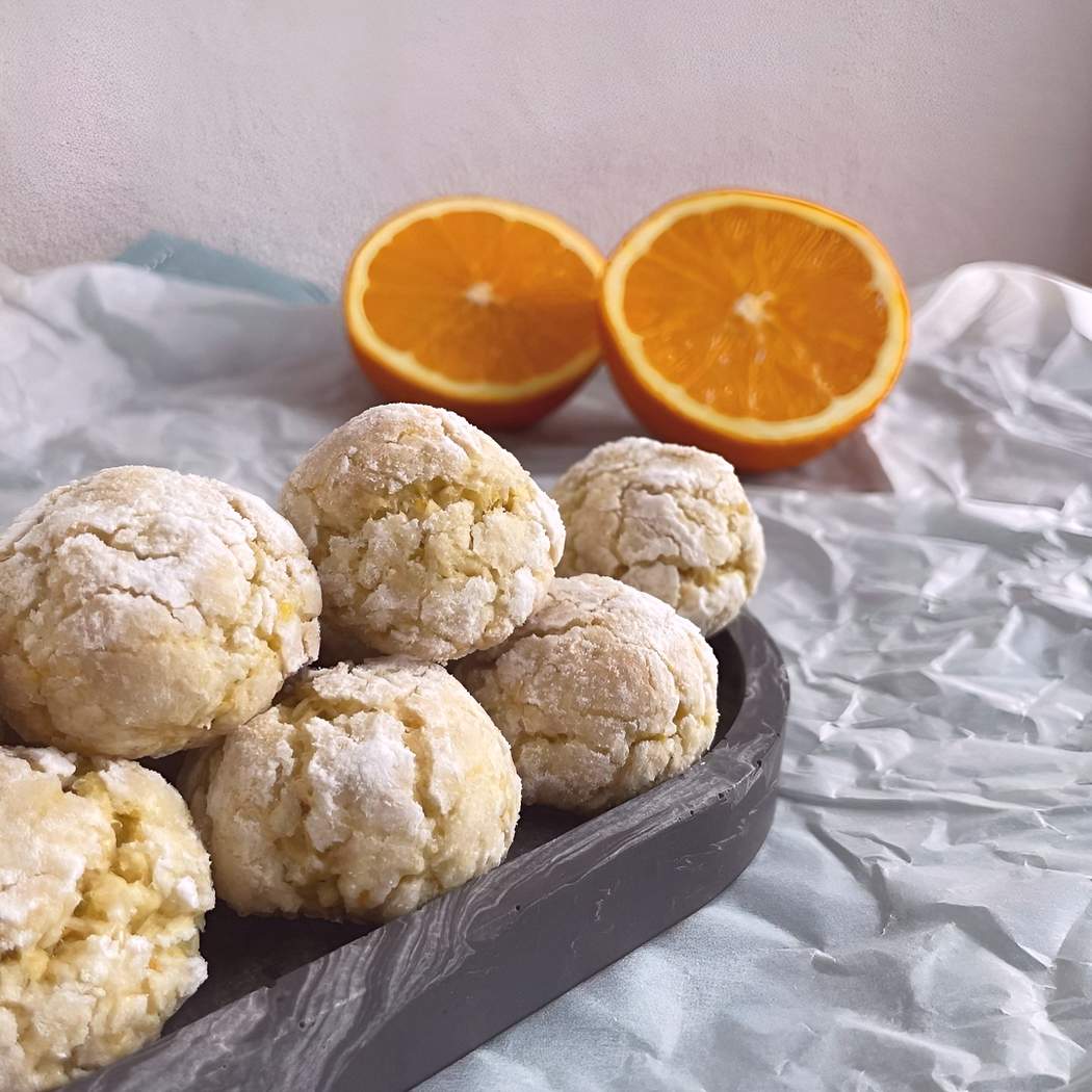 Crinkles al cocco e arancia