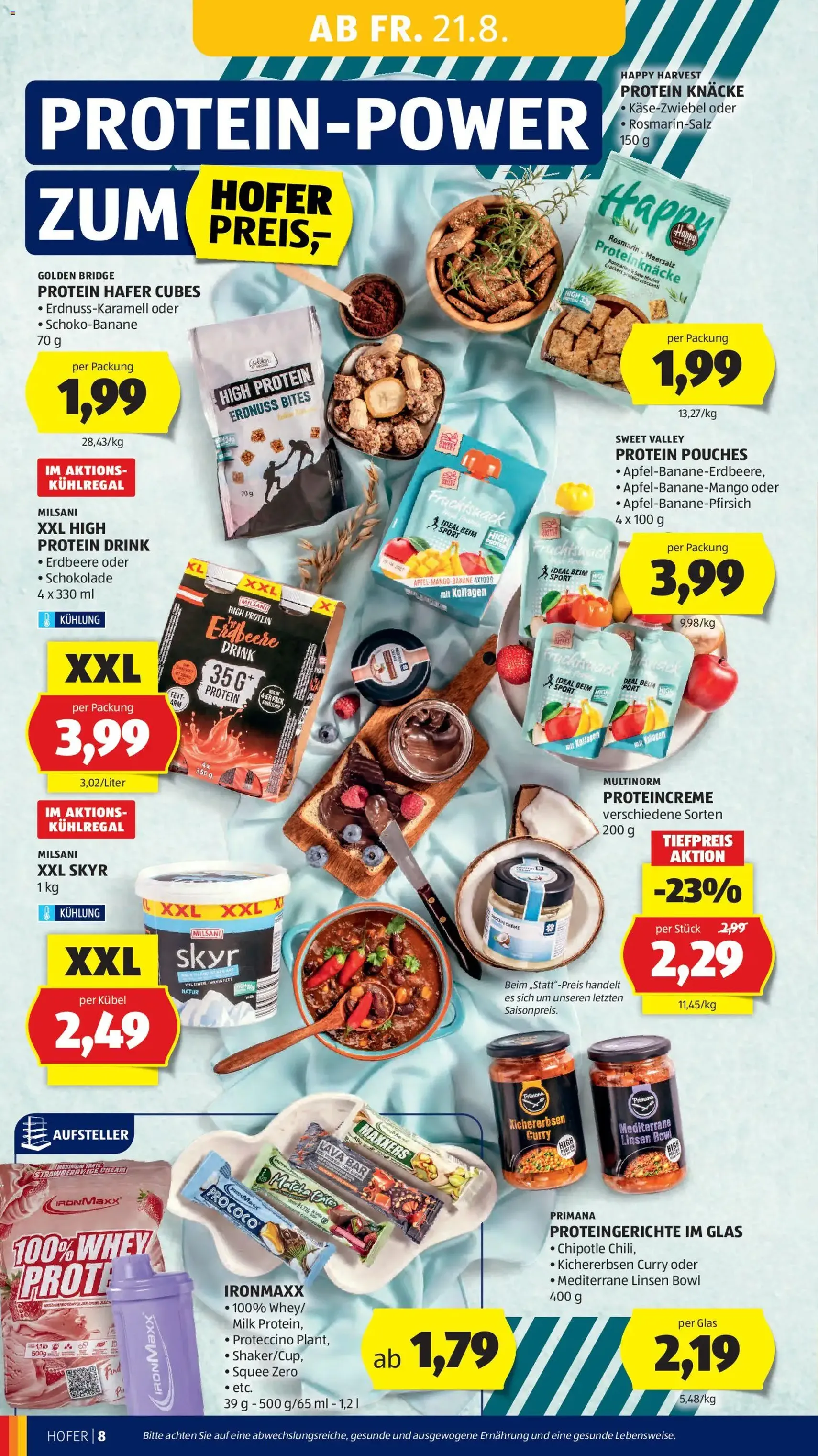 Hofer Flugblatt - Gültiger Prospekt ab 21.08.2026, Seite 18 von insgesamt 46