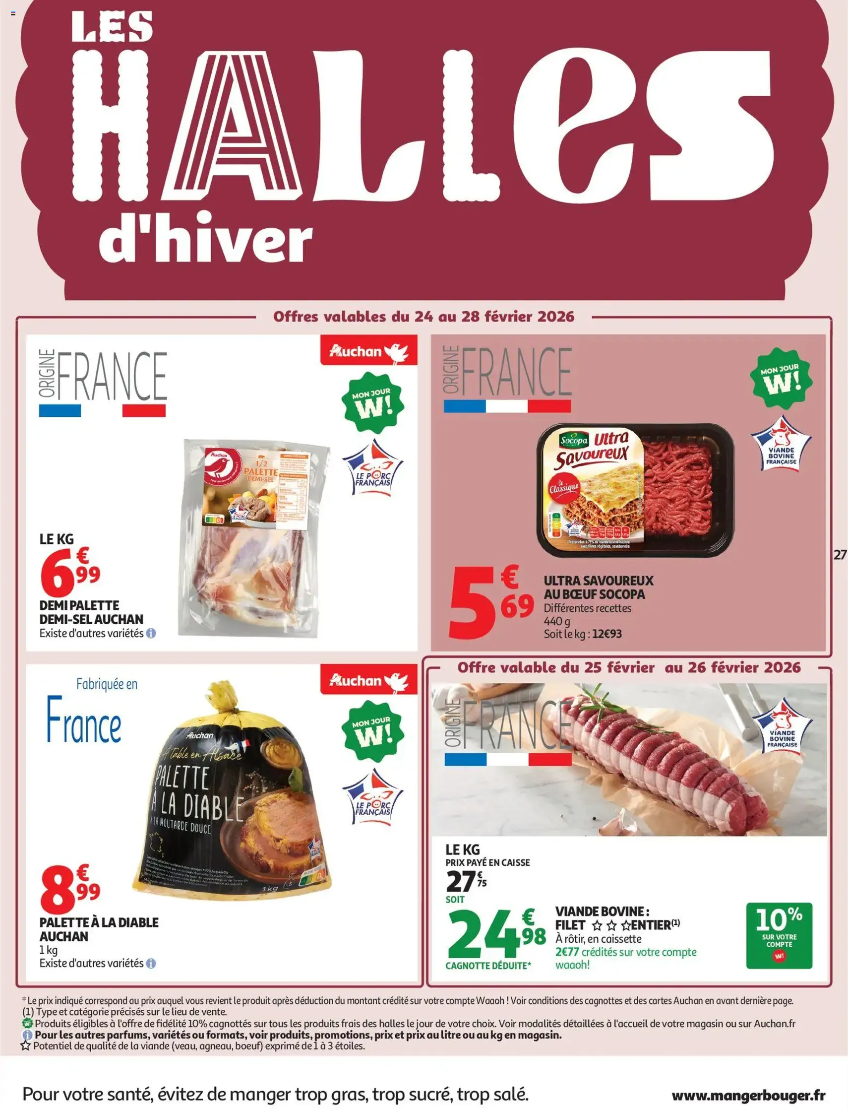 Auchan folder / publicité - geldige folder vanaf 24/02/2026 pagina 27 van 57