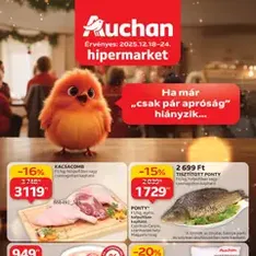 Auchan Akciós újság - szórólap előnézete érvényes 2025.12.18. -tól