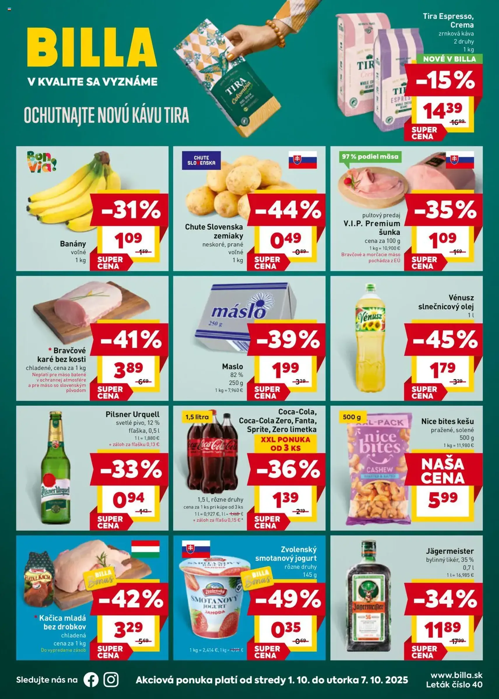 Billa leták - platný leták od 01.10.2025 strana 1 z 20