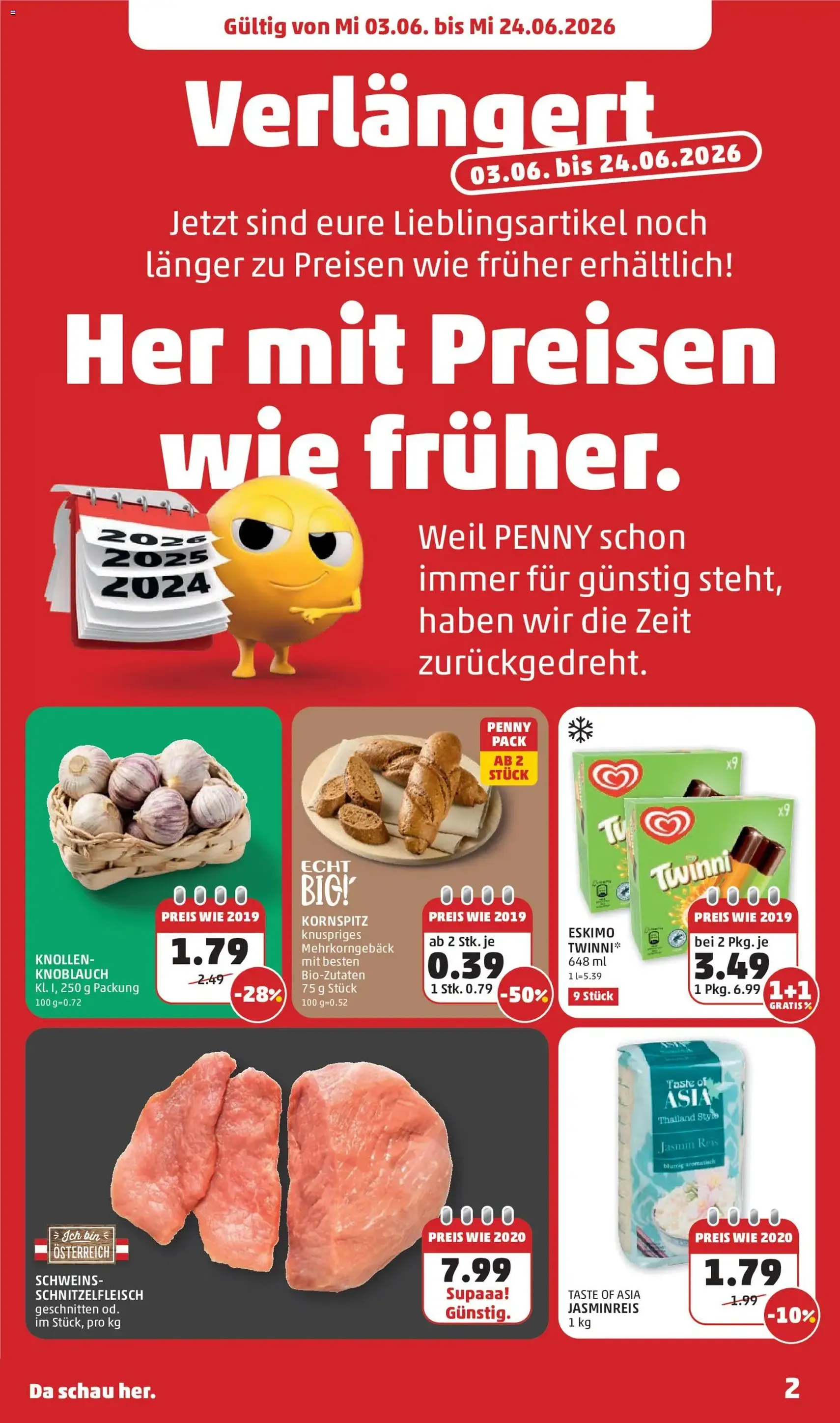 Penny Markt - Flugblatt - Gültiger Prospekt ab 03.06.2026, Seite 2 von insgesamt 32