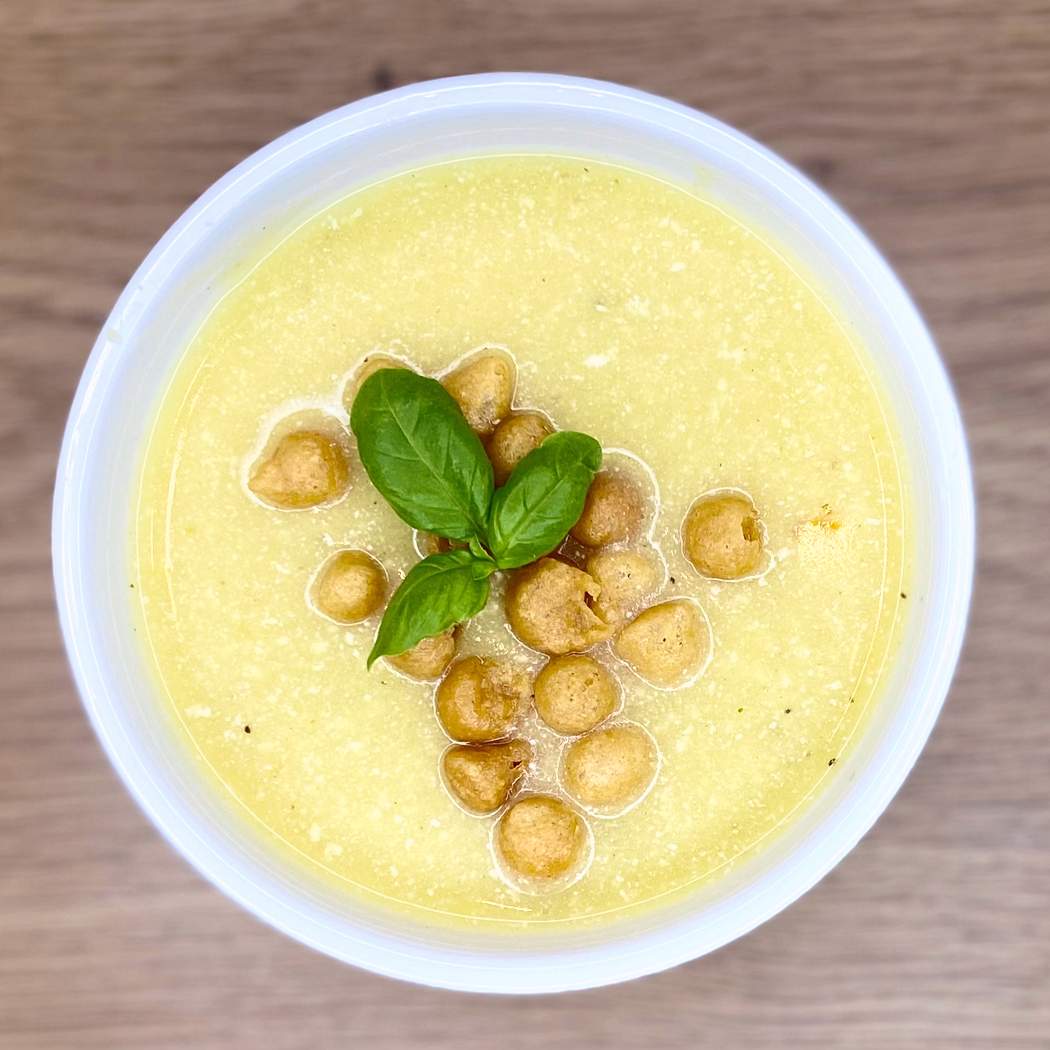 Zuppa di piselli gialli con panna