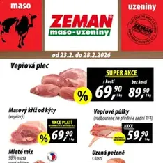 Prodejny Zeman leták - náhled letáku platný od 23.02.2026