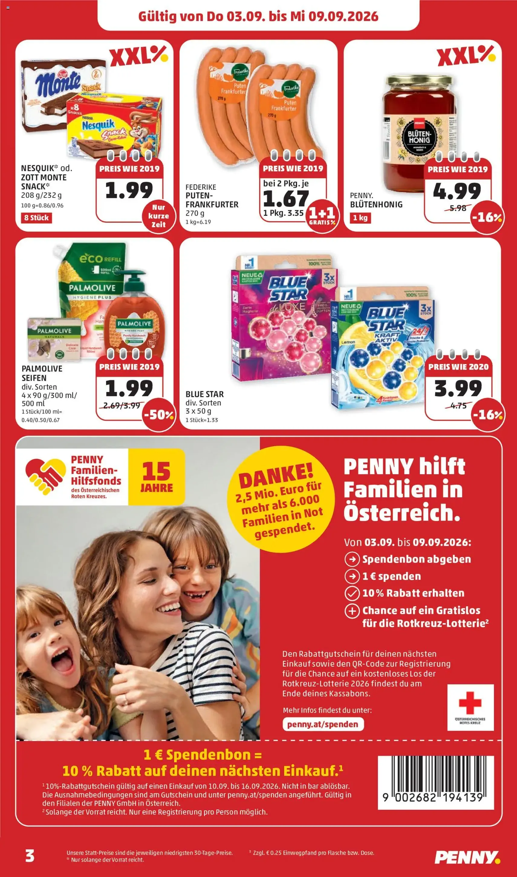 Penny Markt Flugblatt - Gültiger Prospekt ab 03.09.2026, Seite 3 von insgesamt 32