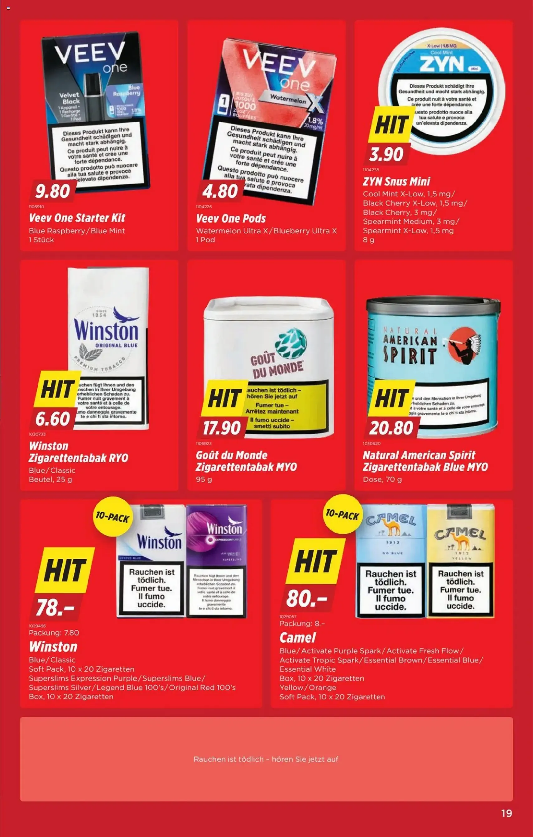 Denner Aktionen - Gültiger Prospekt ab 19.02.2026, Seite 19 von insgesamt 20