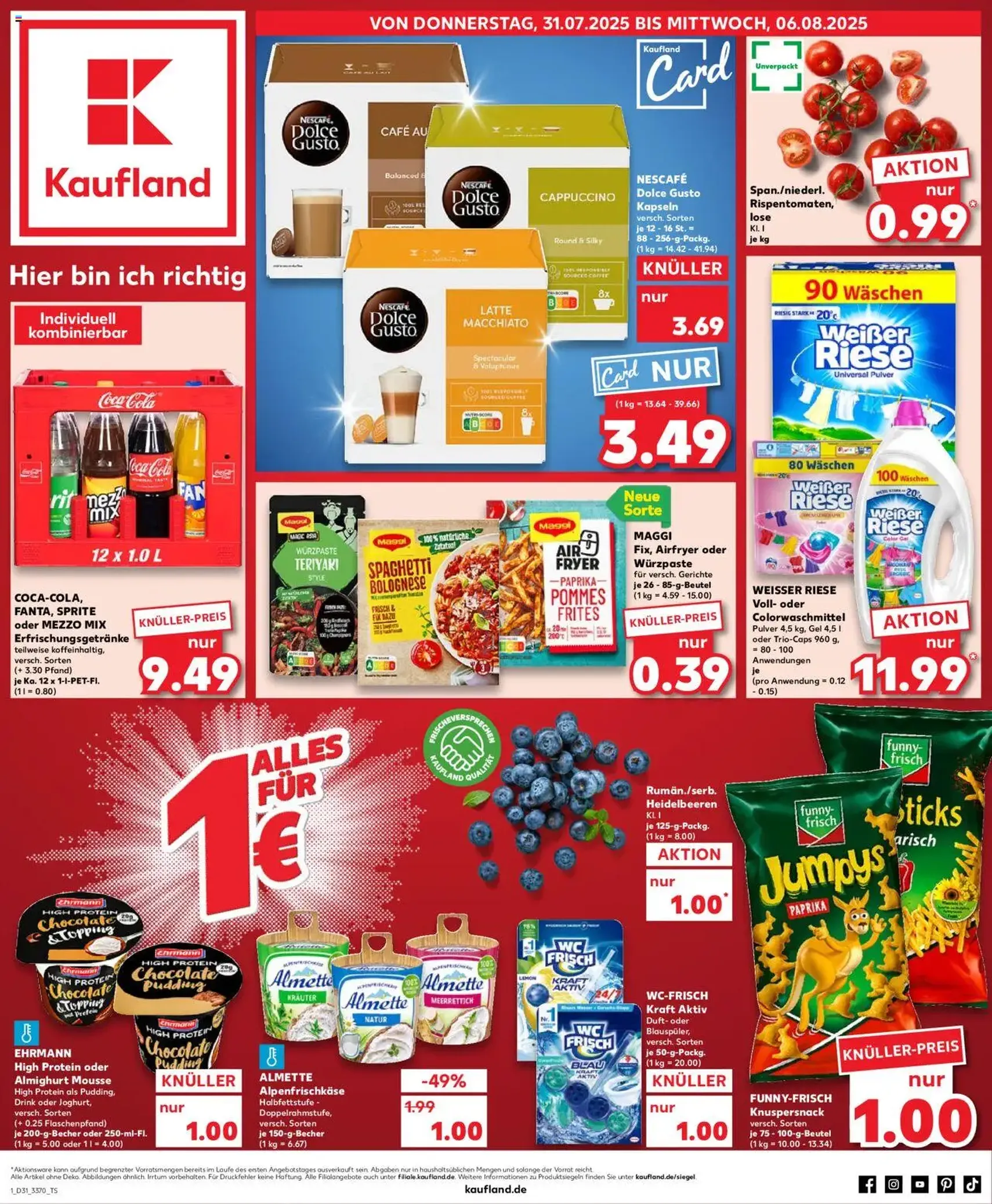 Kaufland Prospekt - Gültiger Prospekt ab 31.07.2025, Seite 1 von insgesamt 36