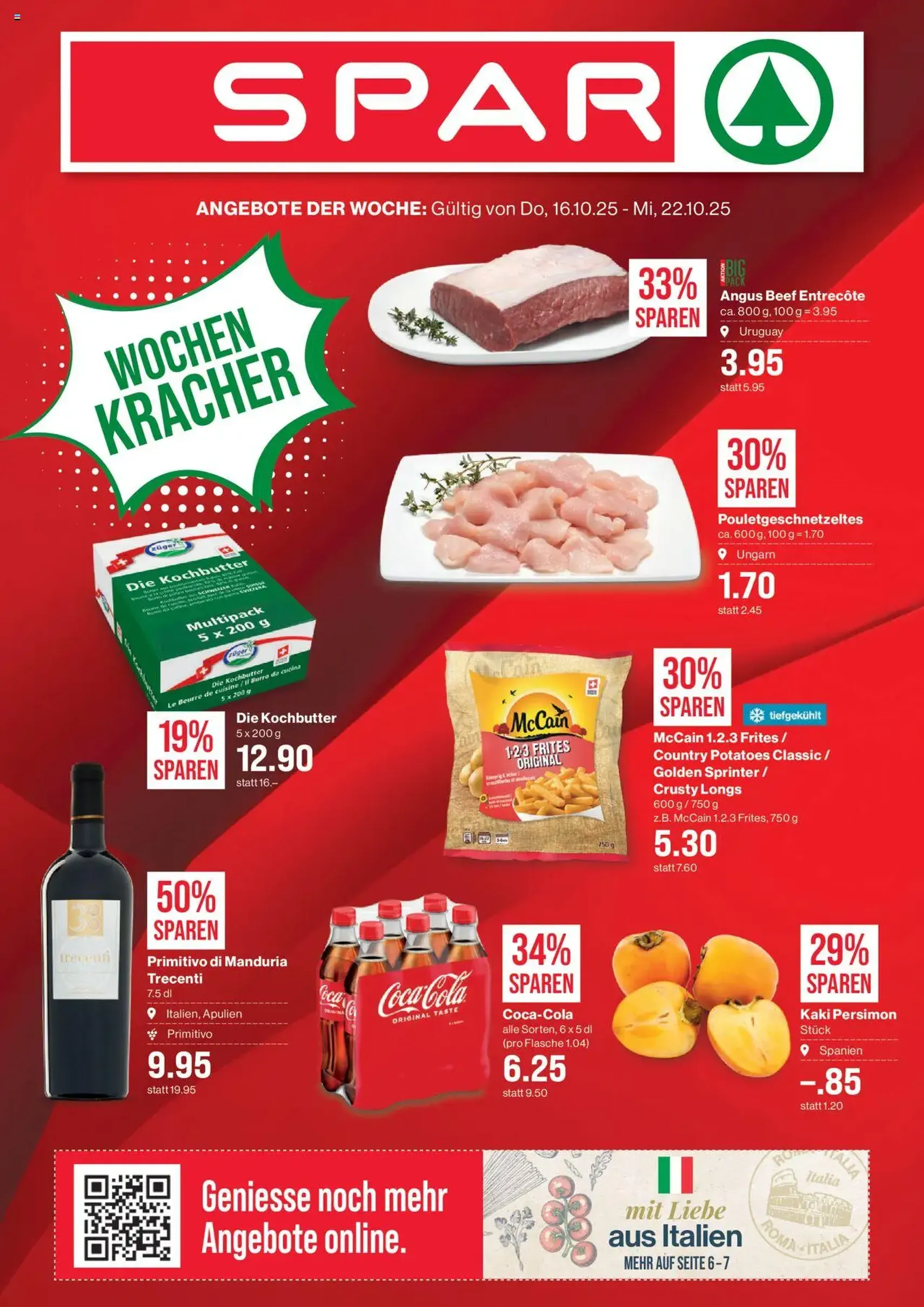 SPAR Aktionen - Gültiger Prospekt ab 16.10.2025, Seite 1 von insgesamt 22 SPAR Aktionen - Gültiger Prospekt ab 16.10.2025, Seite 1 von insgesamt 22