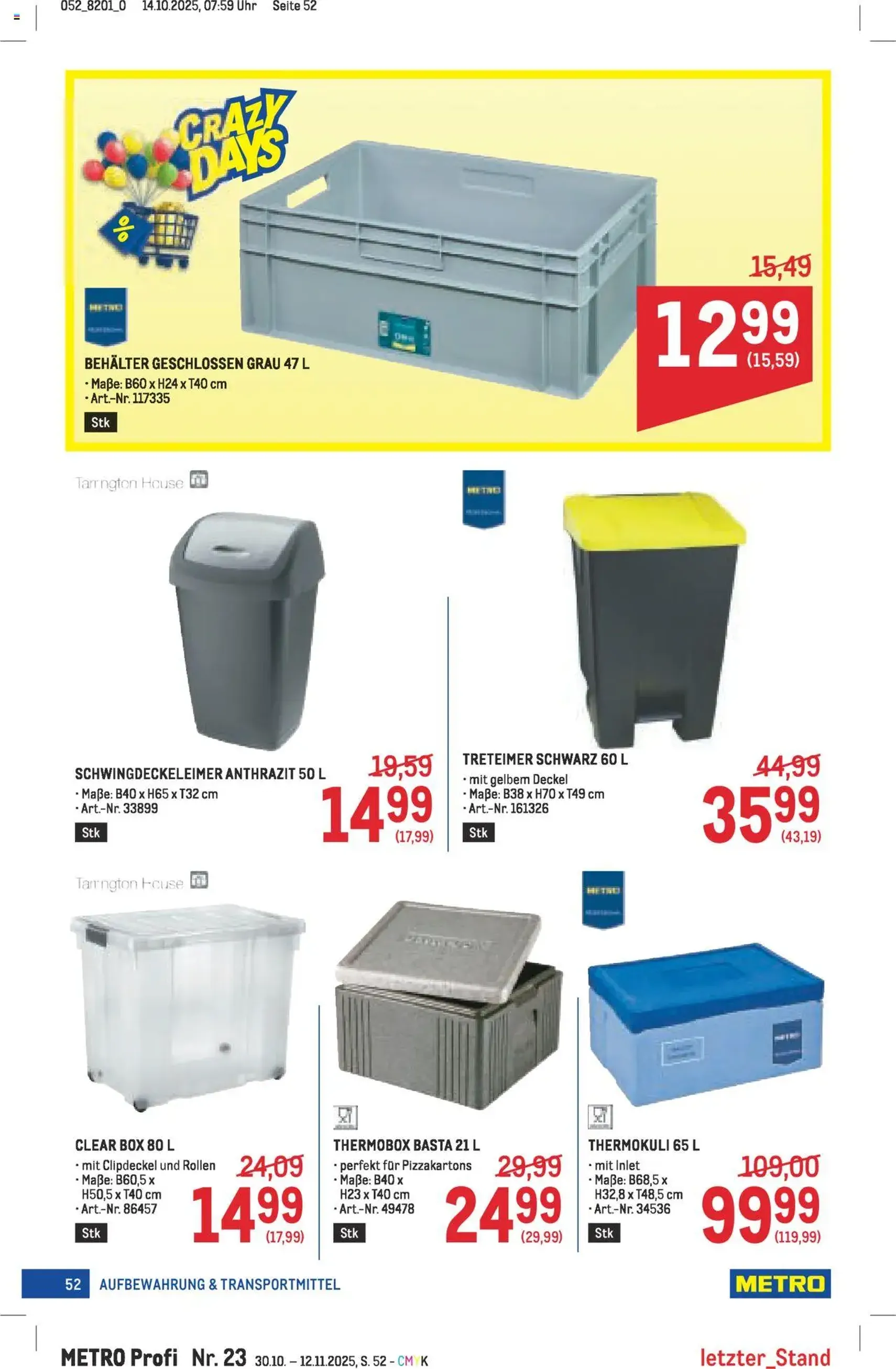 Metro angebote Profi - Gültiger Prospekt ab 30.10.2025, Seite 52 von insgesamt 64 Metro angebote Profi - Gültiger Prospekt ab 30.10.2025, Seite 52 von insgesamt 64