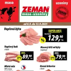 Prodejny Zeman leták - náhled letáku platný od 08.09.2025