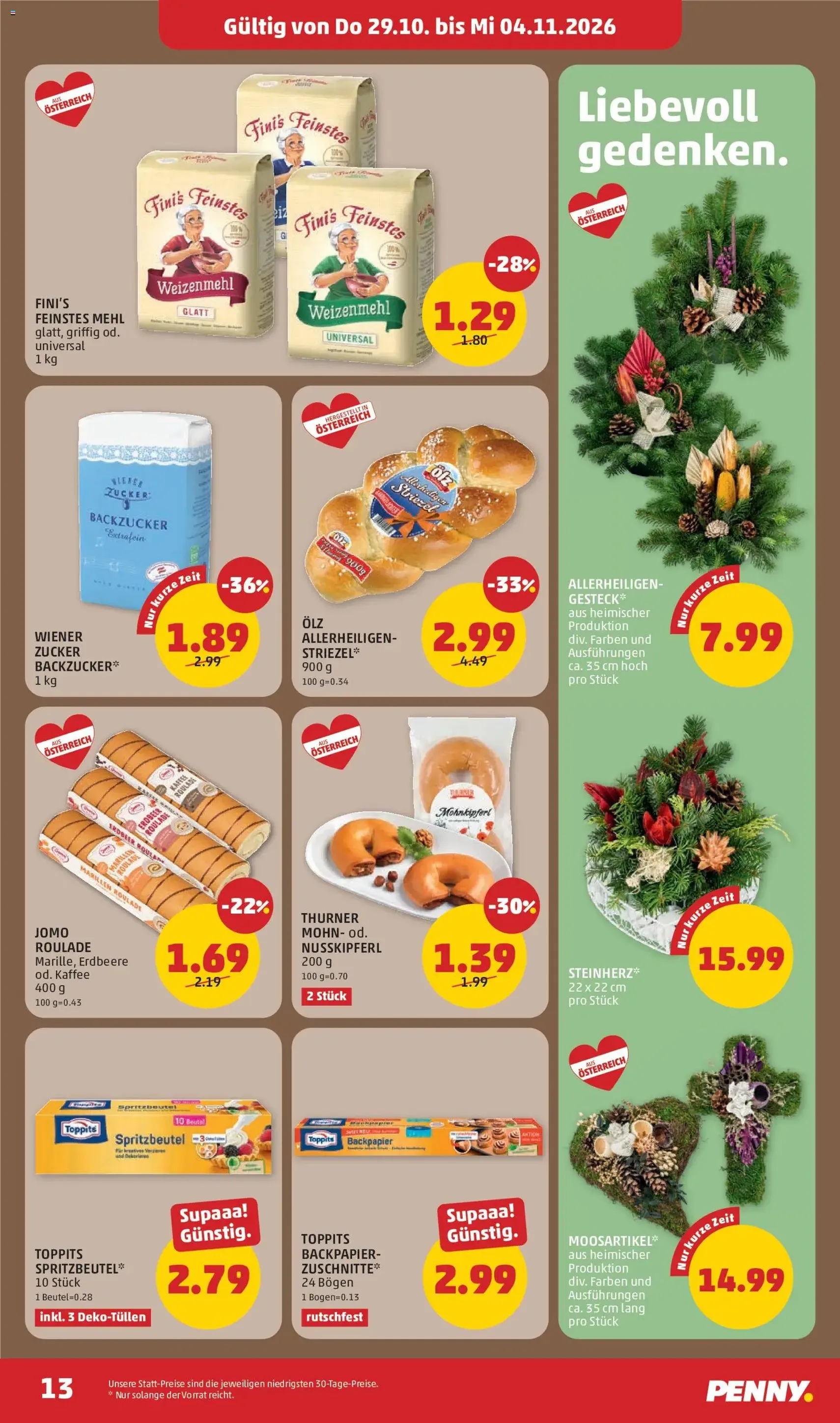 Penny Markt Flugblatt - Gültiger Prospekt ab 29.10.2026, Seite 13 von insgesamt 36