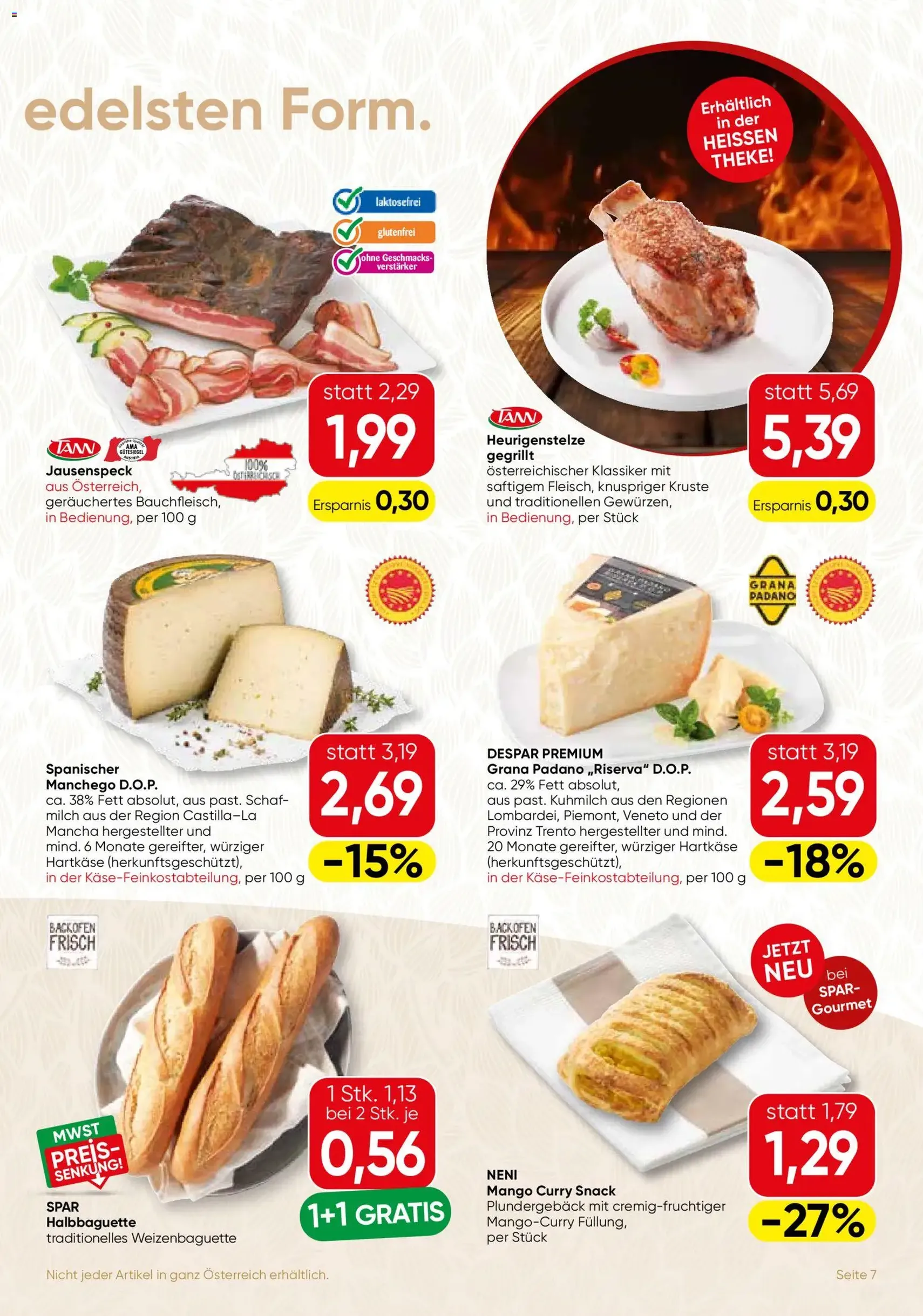 SPAR Gourmet Flugblatt - Gültiger Prospekt ab 27.08.2026, Seite 7 von insgesamt 12