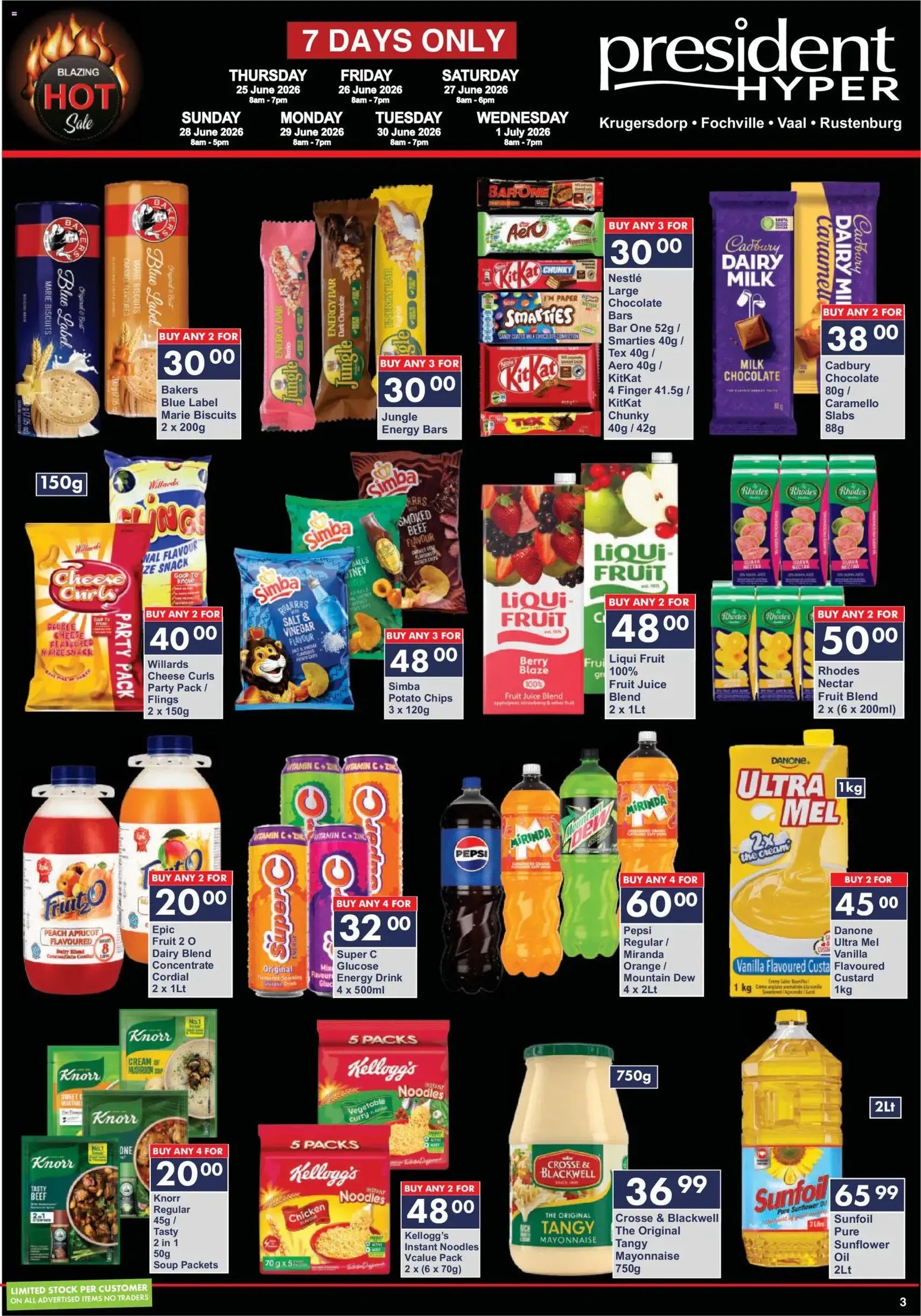 President Hyper Specials - valid flyer from 25/06/2026, page 3 of 6
