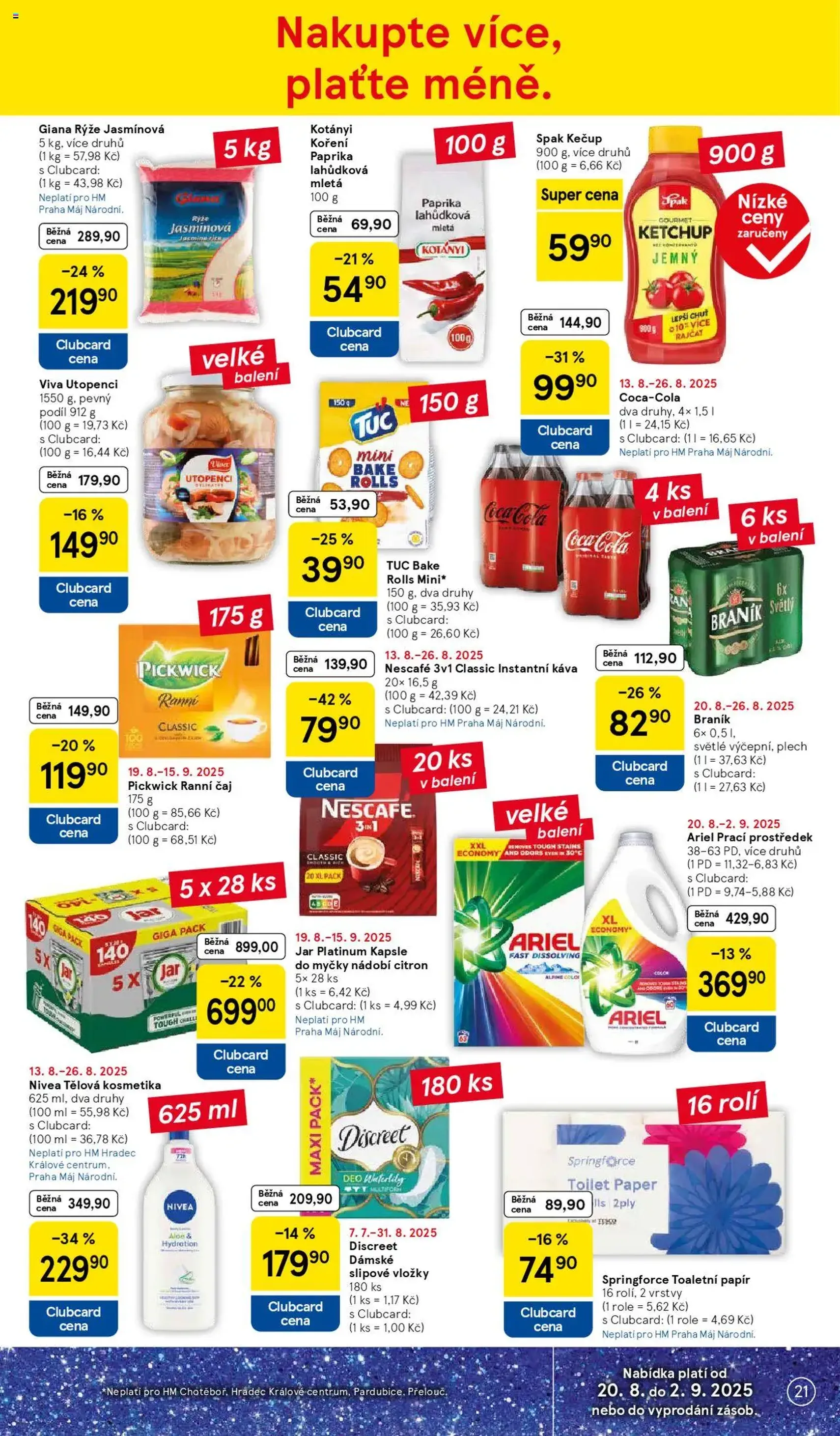 Tesco leták - Hypermarket - platný leták od 20.08.2025 strana 21 z 34 Tesco leták - Hypermarket - platný leták od 20.08.2025 strana 21 z 34
