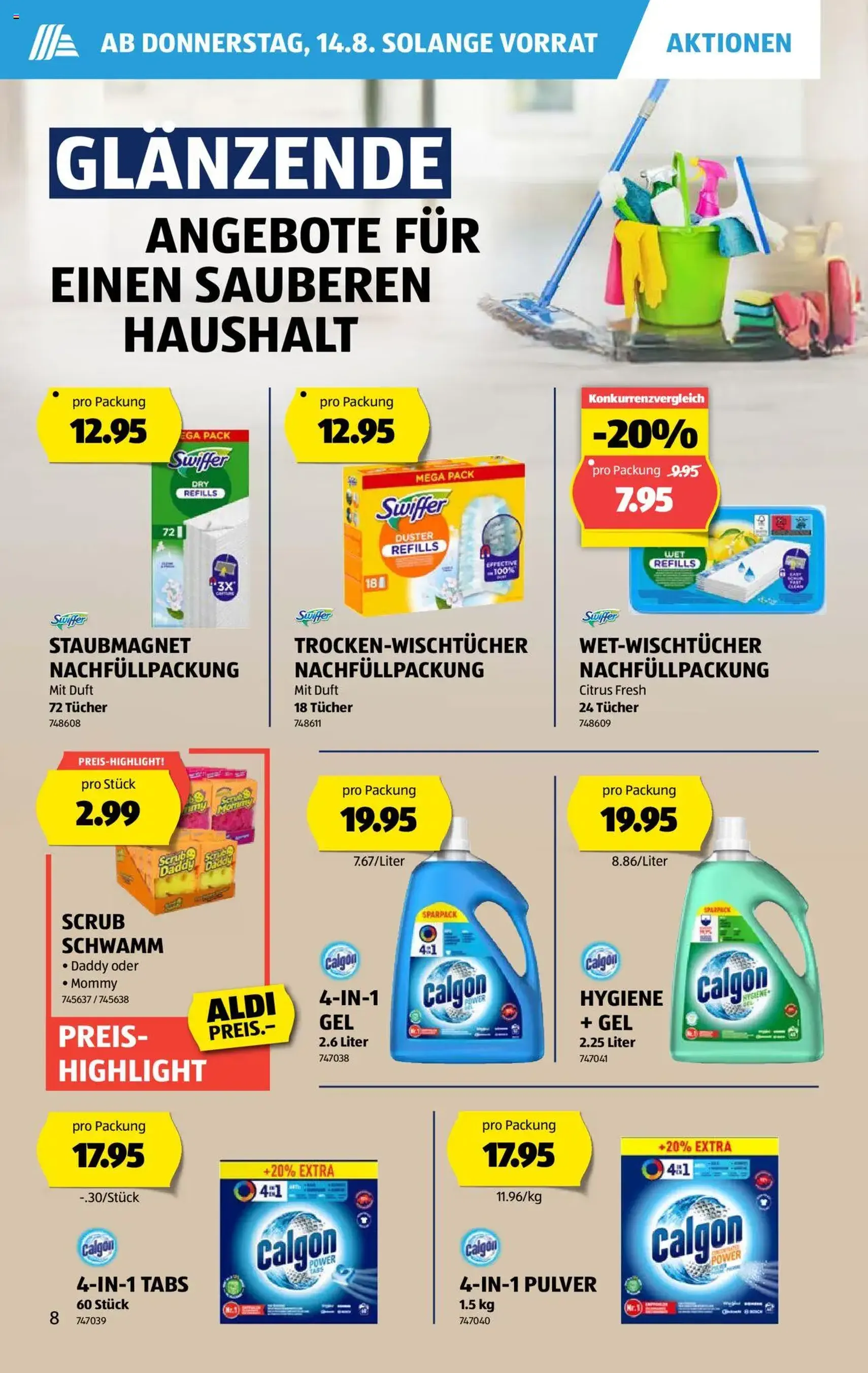 Aldi Aktionen - Gültiger Prospekt ab 14.08.2025, Seite 8 von insgesamt 31 Aldi Aktionen - Gültiger Prospekt ab 14.08.2025, Seite 8 von insgesamt 31