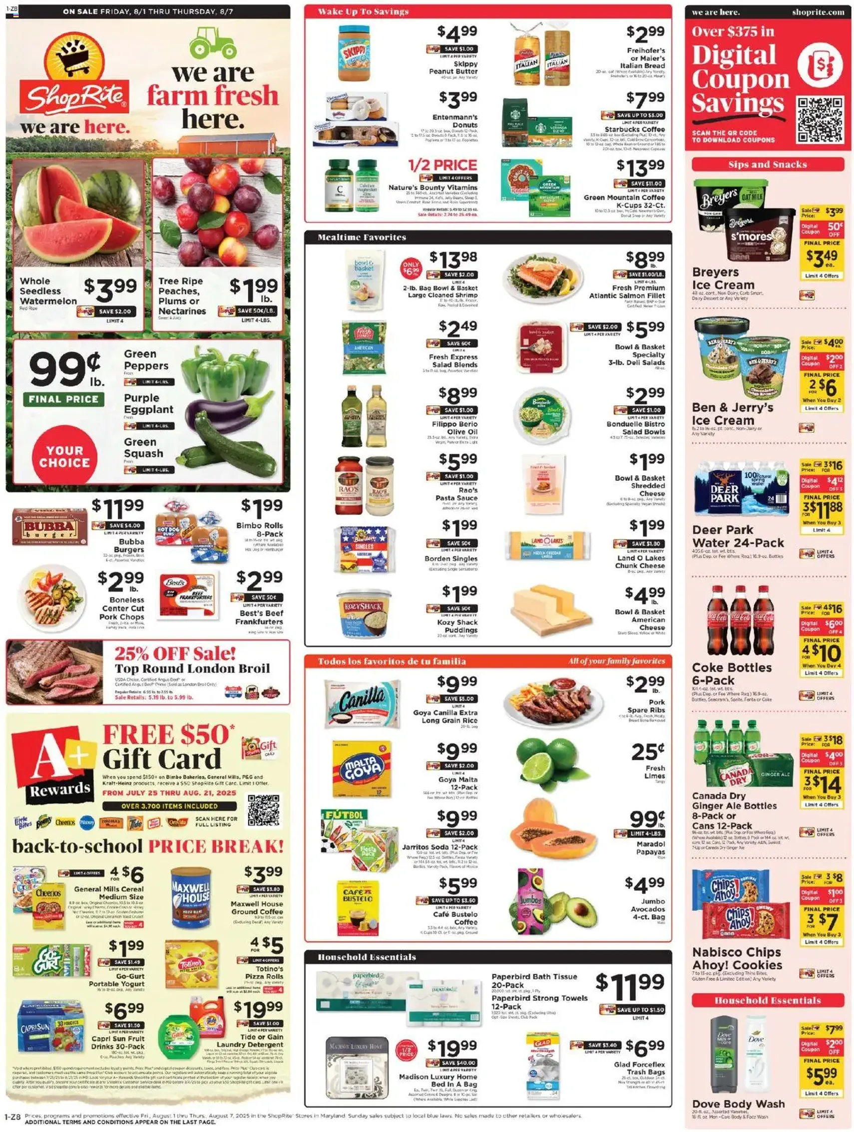 ShopRite Weekly Ad - valid flyer from 07/31/2025, page 2 of 12 ShopRite Weekly Ad - valid flyer from 07/31/2025, page 2 of 12