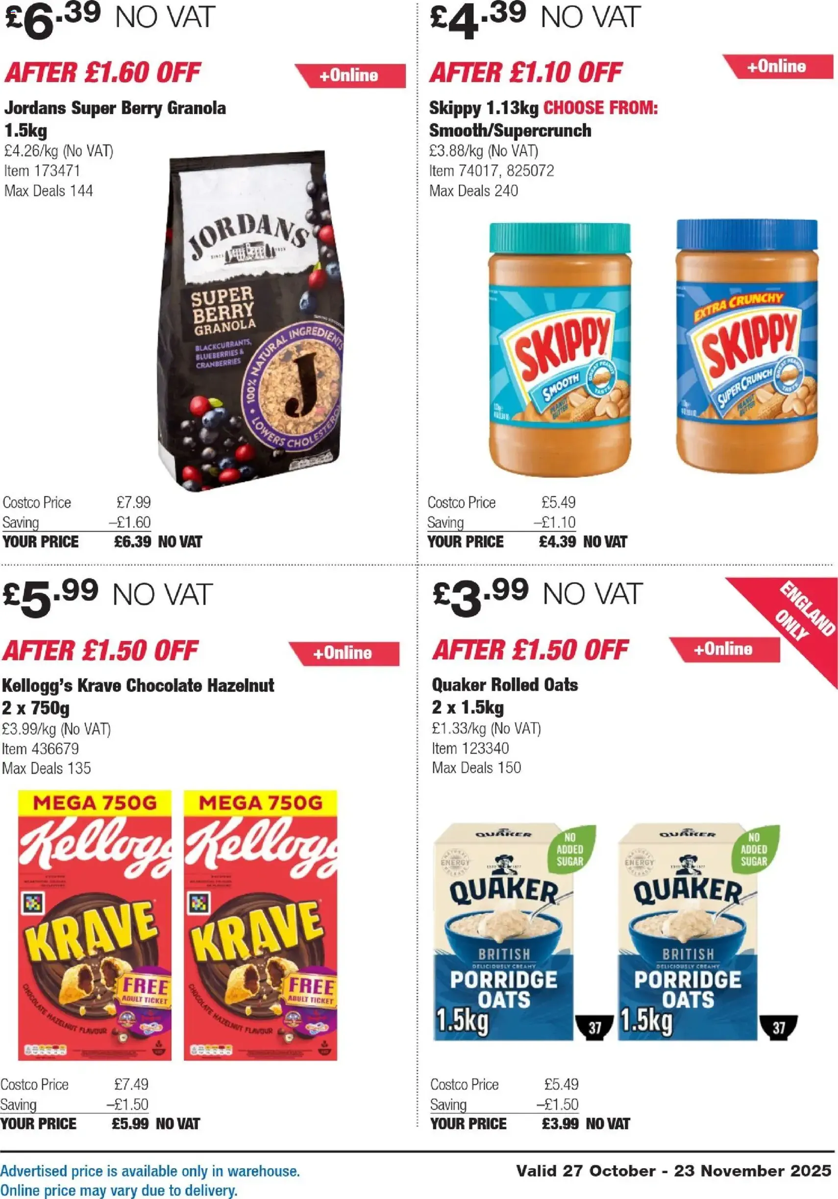 Costco - ENGLAND ONLY - valid flyer from 27/10/2025, page 11 of 35