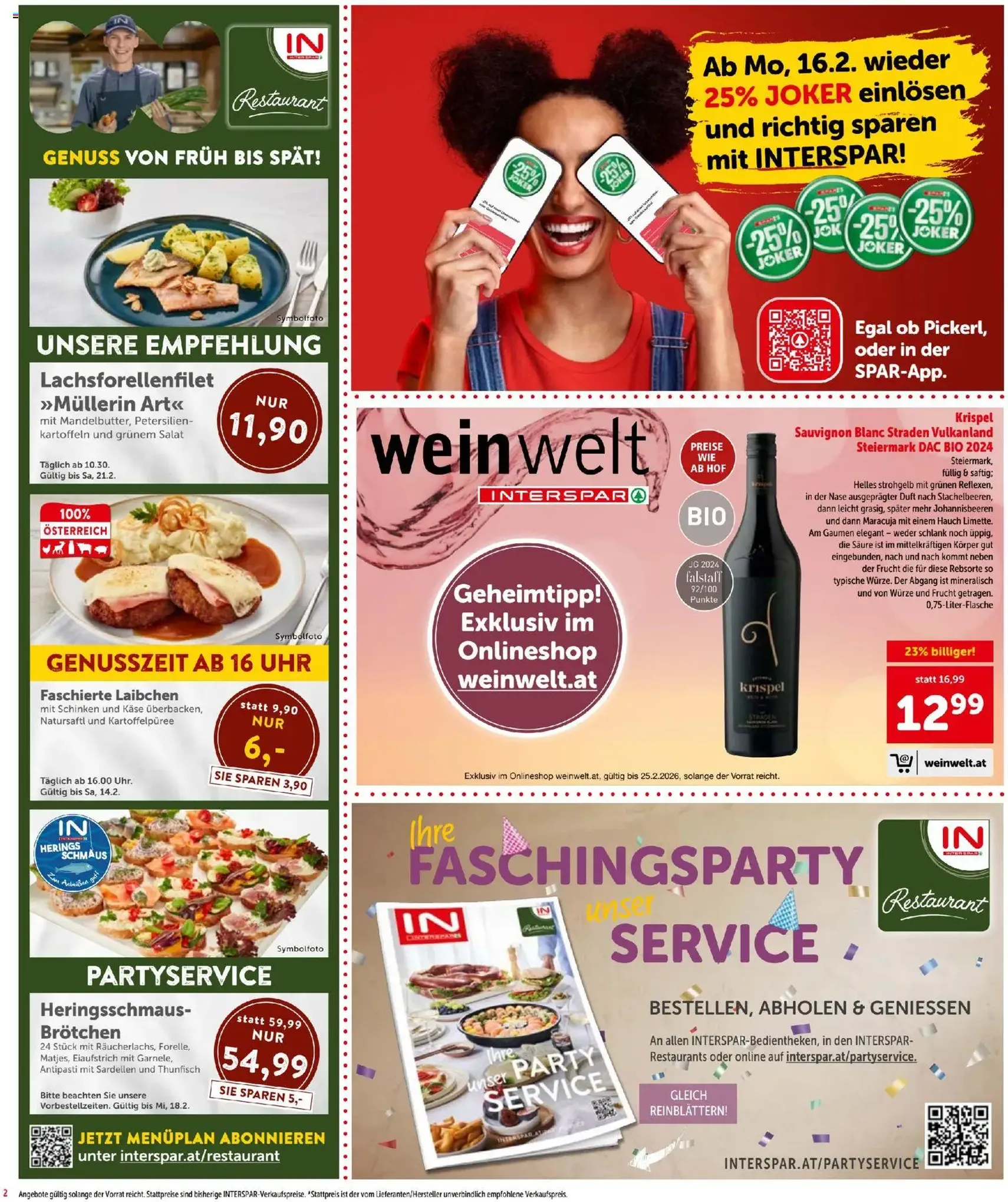 Interspar Flugblatt - Gültiger Prospekt ab 12.02.2026, Seite 2 von insgesamt 24