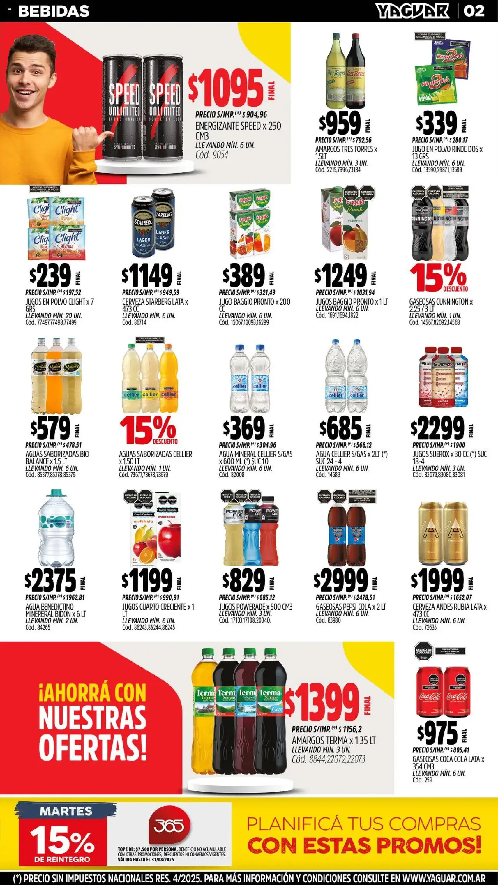 Yaguar catálogo - folleto válido desde 25/08/2025 página 2 de 33 Yaguar catálogo - folleto válido desde 25/08/2025 página 2 de 33