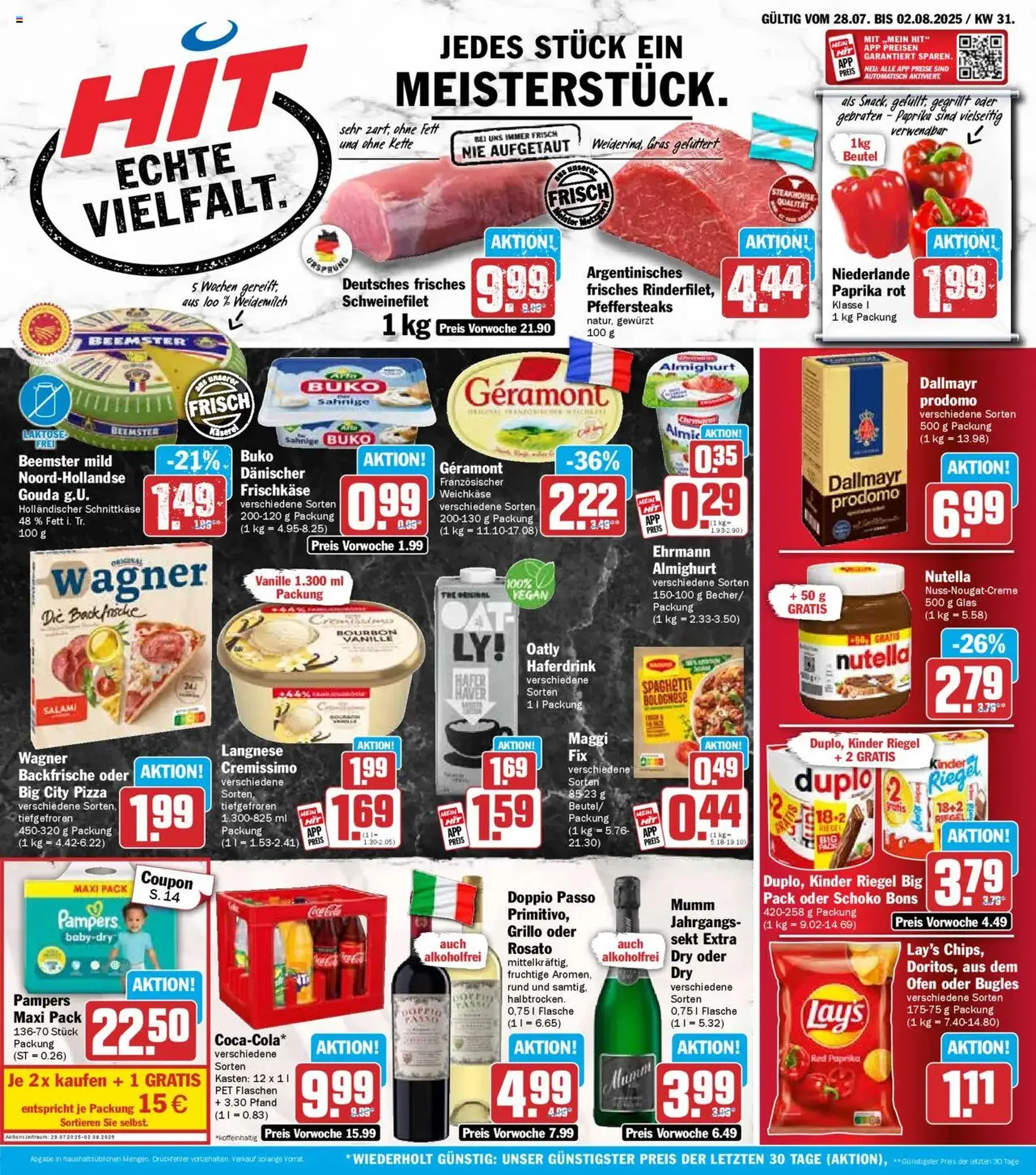 HIT Prospekt - Gültiger Prospekt ab 28.07.2025, Seite 1 von insgesamt 19