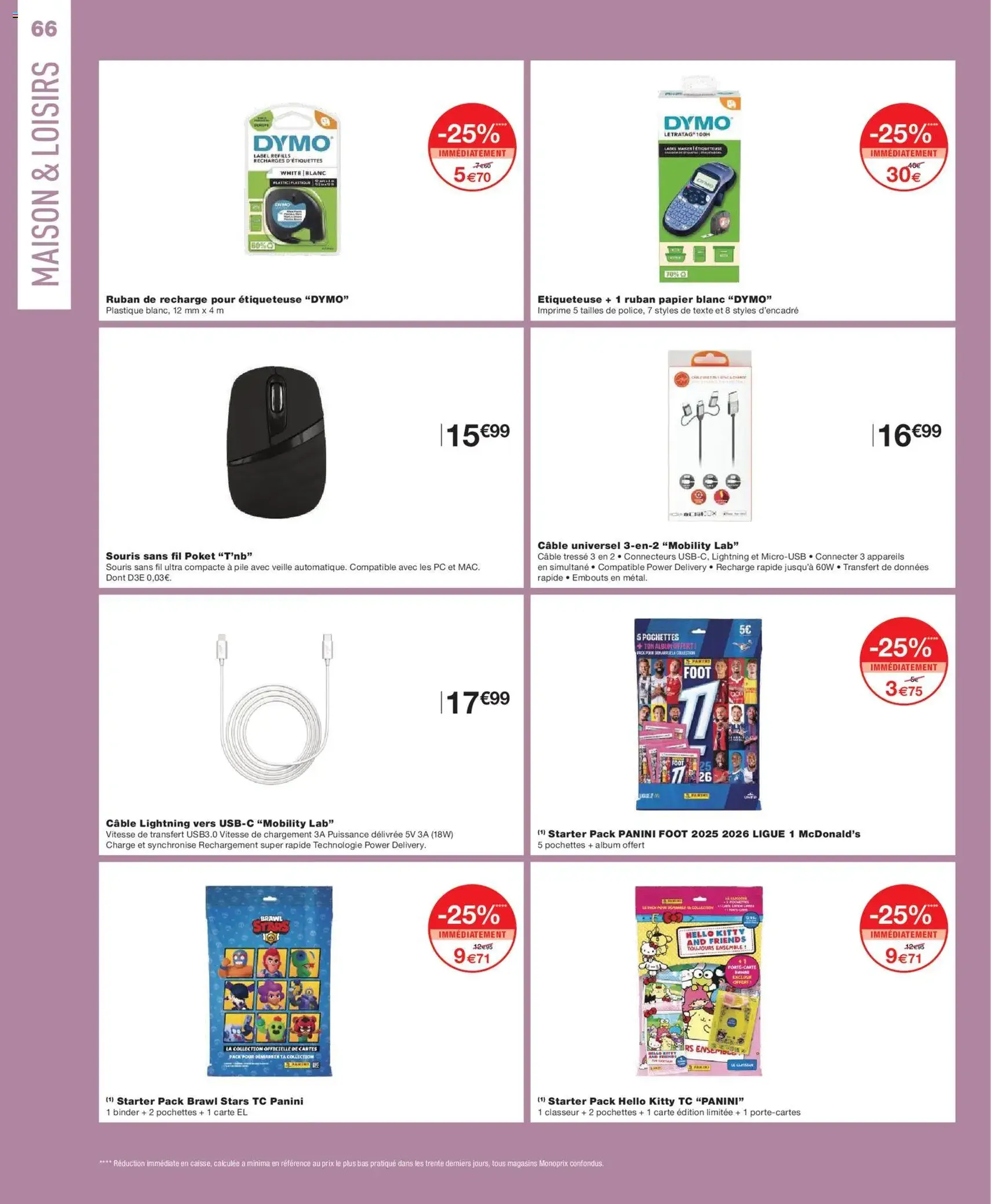 Monoprix catalogue - brochure valable à partir du 01/01/2026, page 66 sur 69
