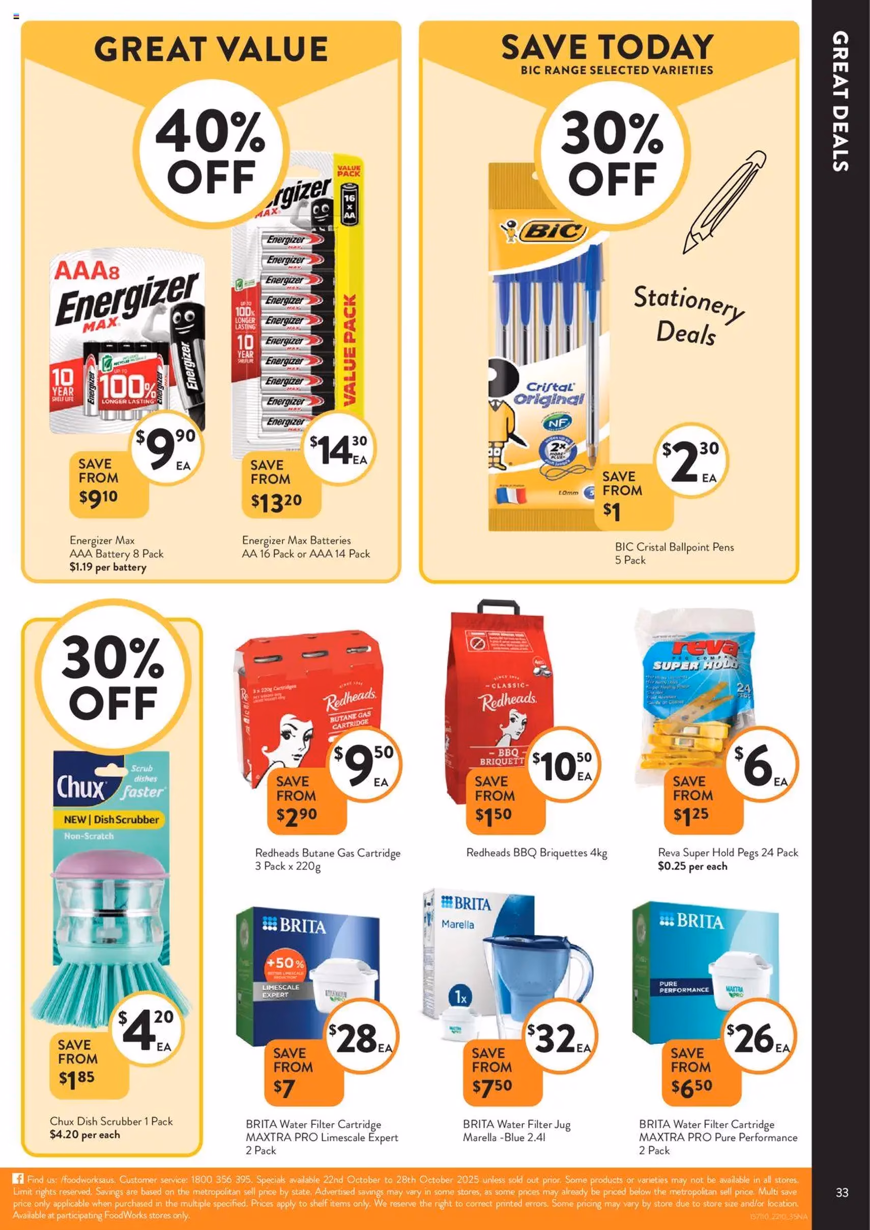 Foodworks Catalogue NSW - valid flyer from 22/10/2025, page 33 of 33 Foodworks Catalogue NSW - valid flyer from 22/10/2025, page 33 of 33