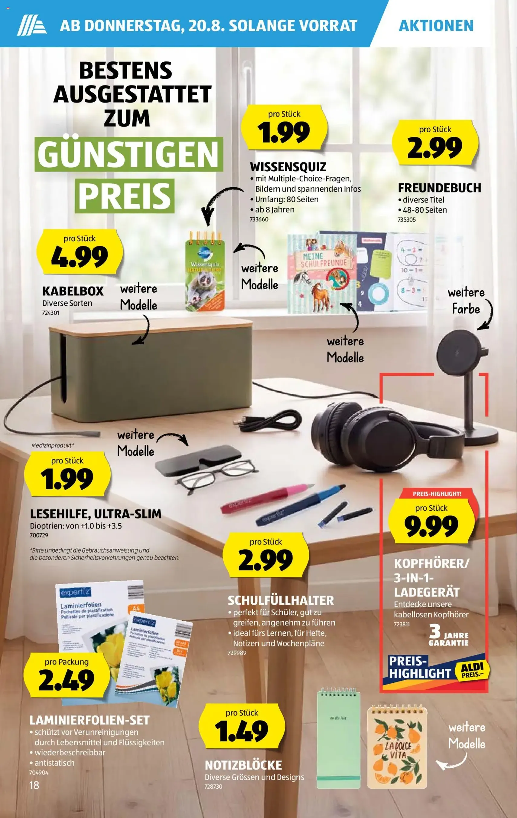 Aldi aktionen - Gültiger Prospekt ab 20.08.2026, Seite 18 von insgesamt 40