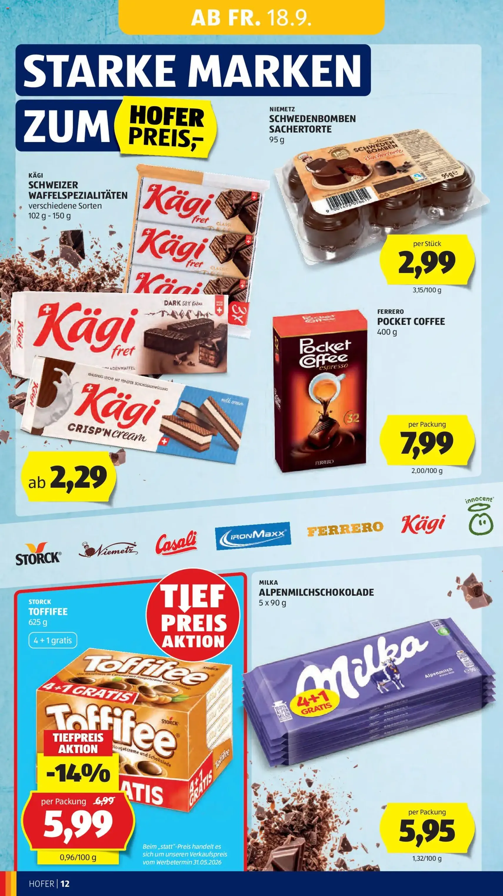 Hofer Flugblatt - Gültiger Prospekt ab 18.09.2026, Seite 16 von insgesamt 48