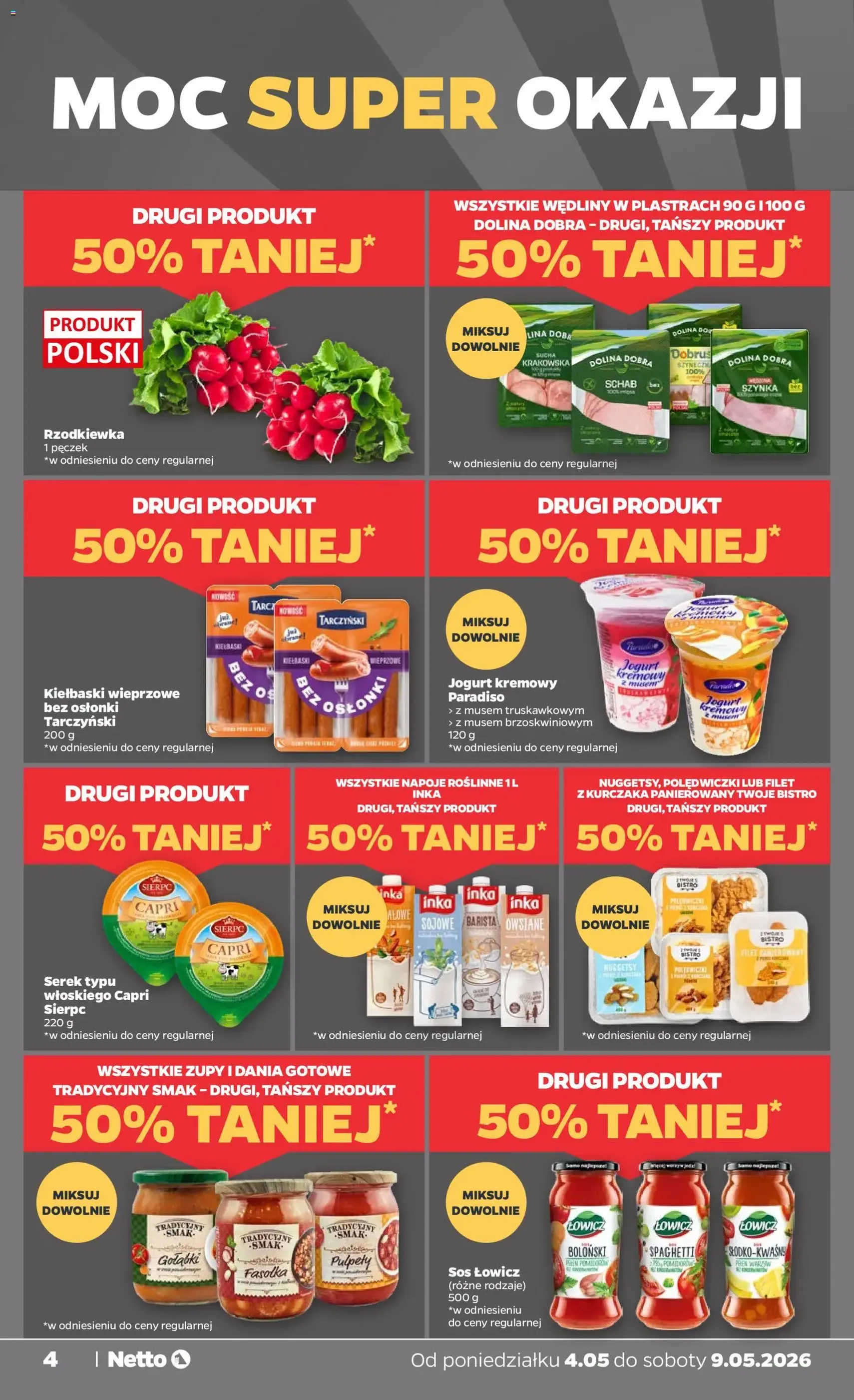 Netto gazetka od poniedziałku spożywcza - ważny gazetka od 04.05.2026 strona 4 z 31