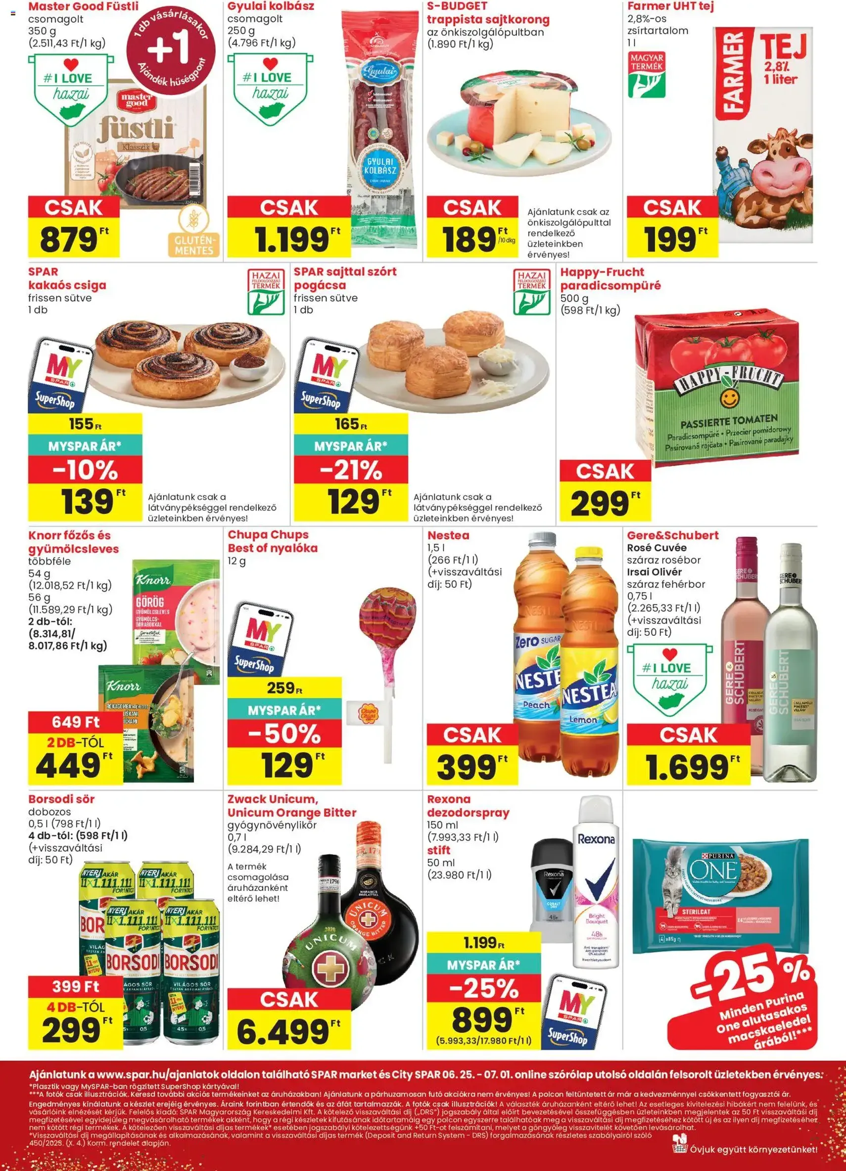 Spar Market akciós újság - 2026.06.25. érvényes szórólap 2 oldal 3 oldalból