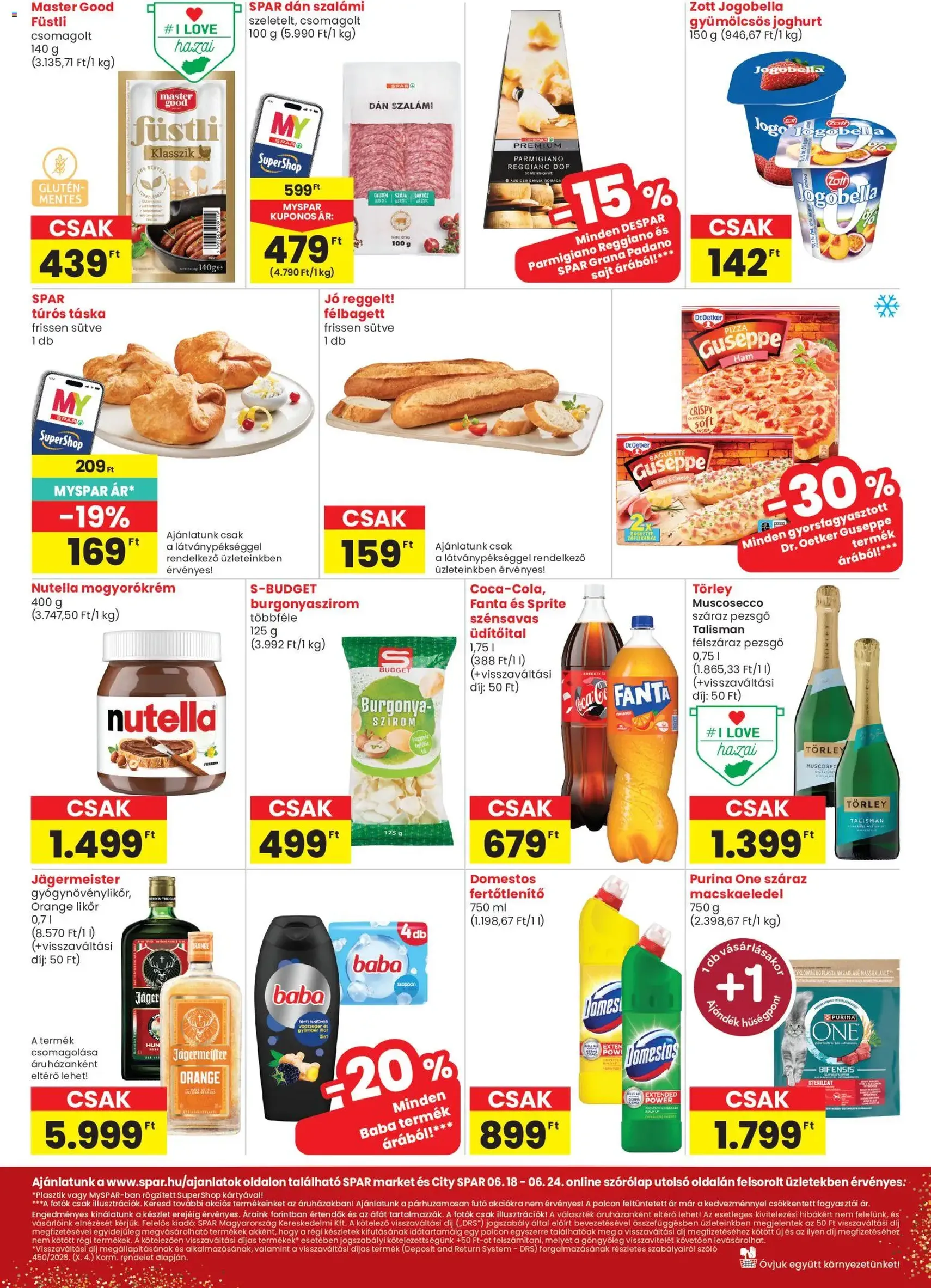 Spar Market akciós újság - 2026.06.18. érvényes szórólap 2 oldal 3 oldalból