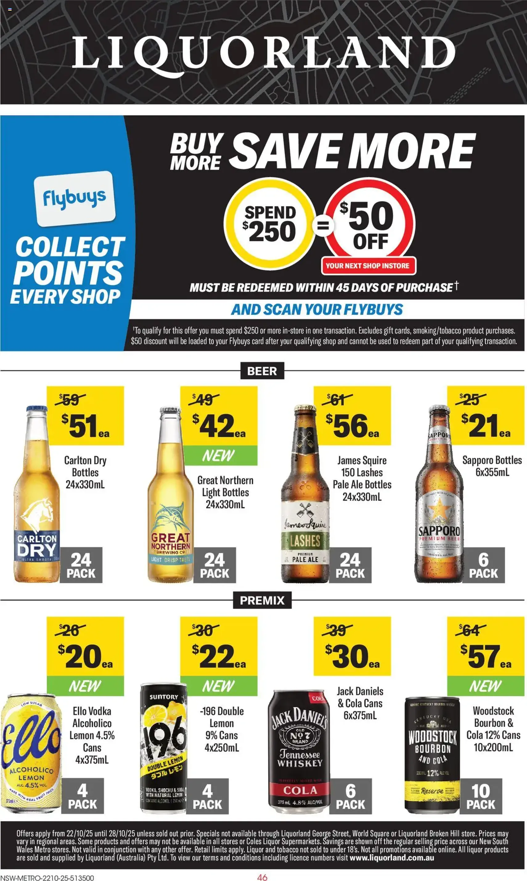 Liquorland Catalogue NSW - valid flyer from 22/10/2025, page 1 of 2