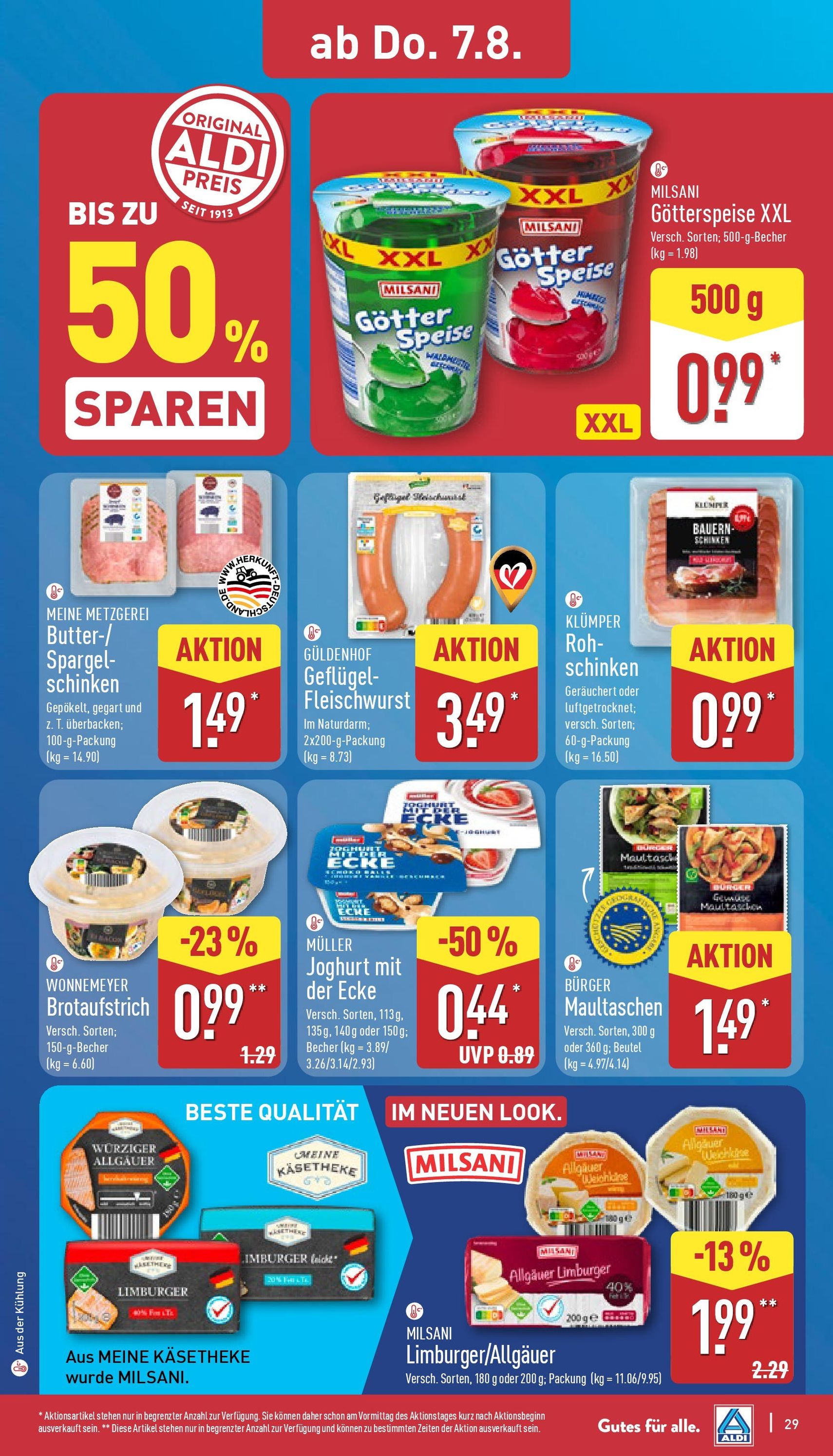 Aldi Prospekt - Gültiger Prospekt ab 04.08.2025, Seite 29 von insgesamt 45
