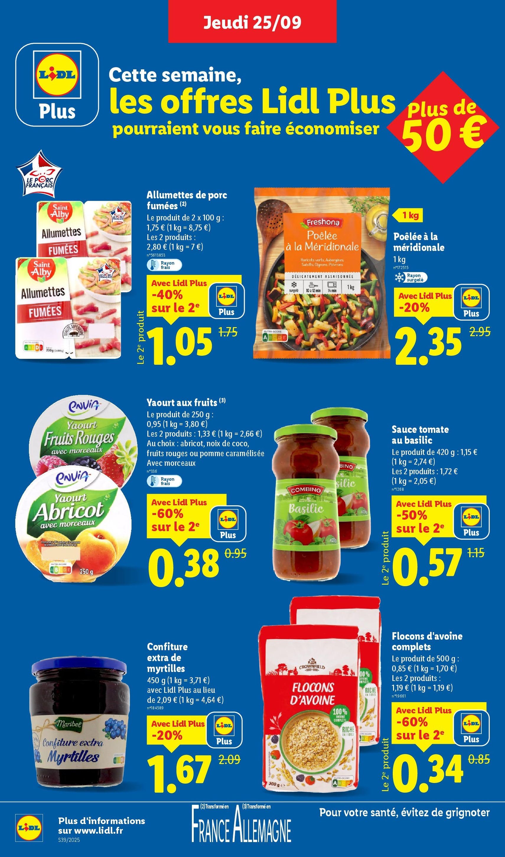 LIDL catalogue semaine 39 - brochure valable à partir du 25/09/2025, page 8 sur 73