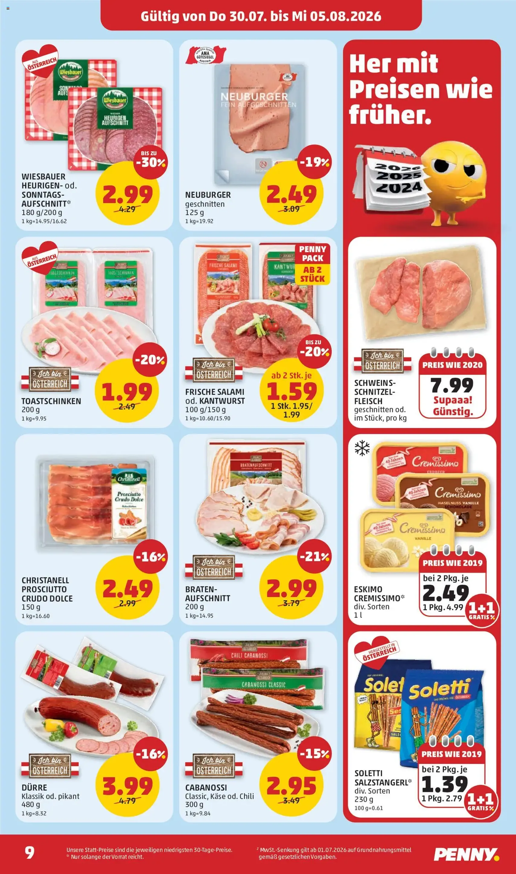 Penny Markt Flugblatt - Gültiger Prospekt ab 30.07.2026, Seite 9 von insgesamt 28