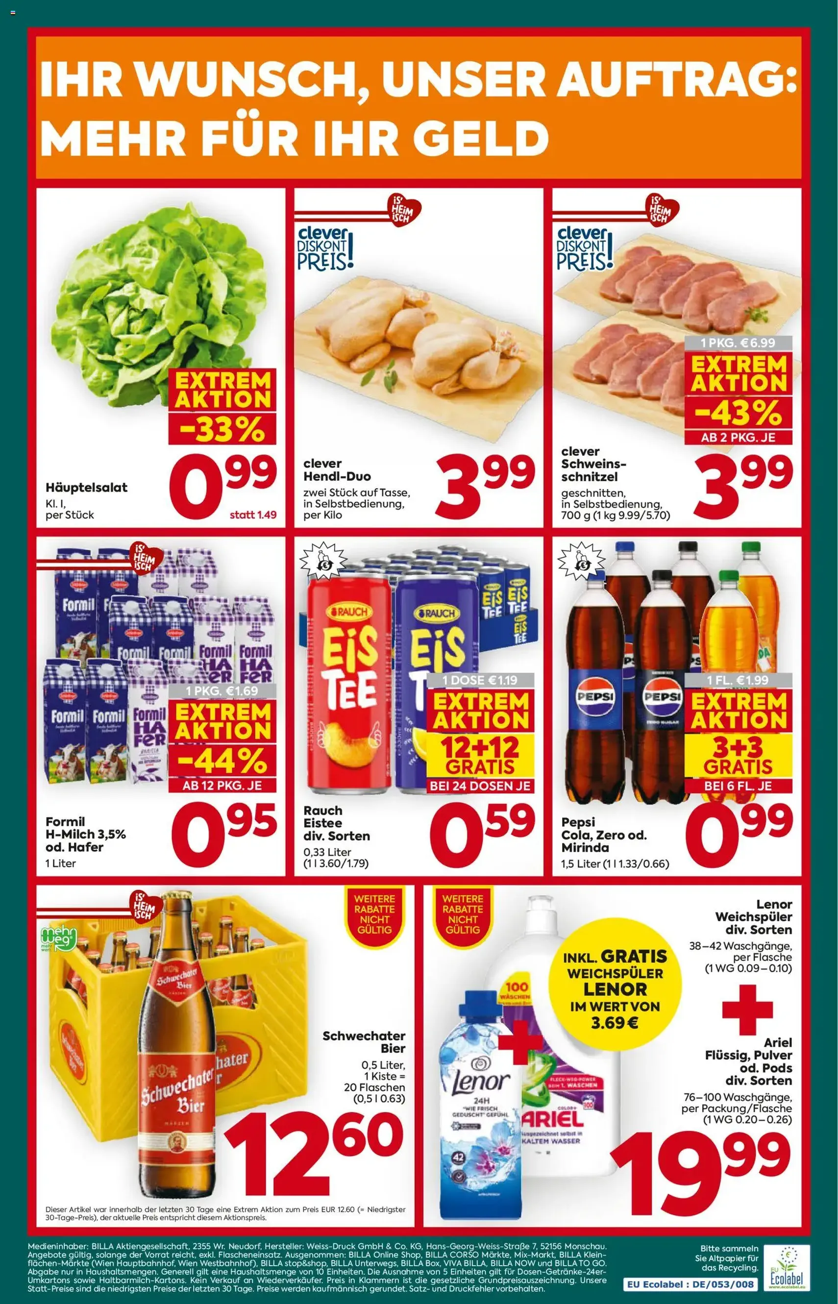 Billa Plus Flugblatt - Gültiger Prospekt ab 19.03.2026, Seite 20 von insgesamt 20