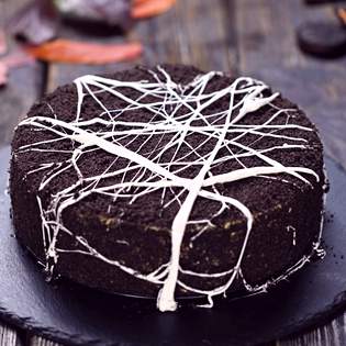 Previsualización de la receta Tarta de halloween sangrienta sin horno