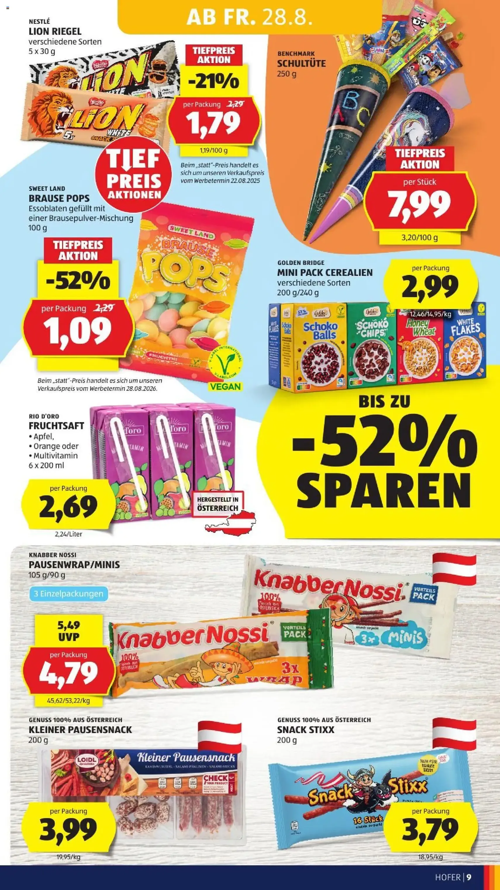 Hofer Flugblatt - Gültiger Prospekt ab 28.08.2026, Seite 19 von insgesamt 45